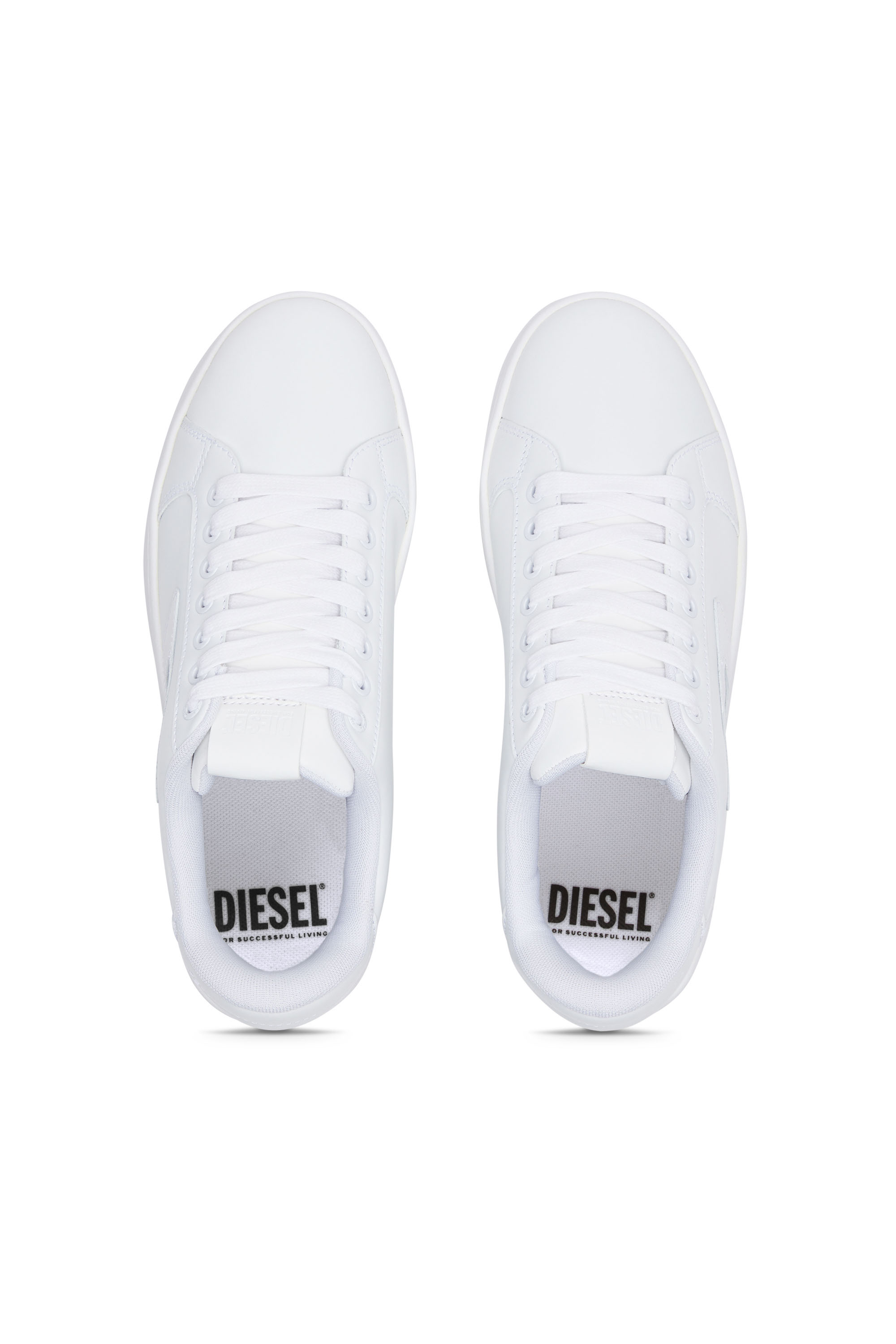 Diesel - S-ATHENE BOLD X, Femme S-Athene Bold-Sneakers en cuir à semelle compensée in Blanc - Image 5