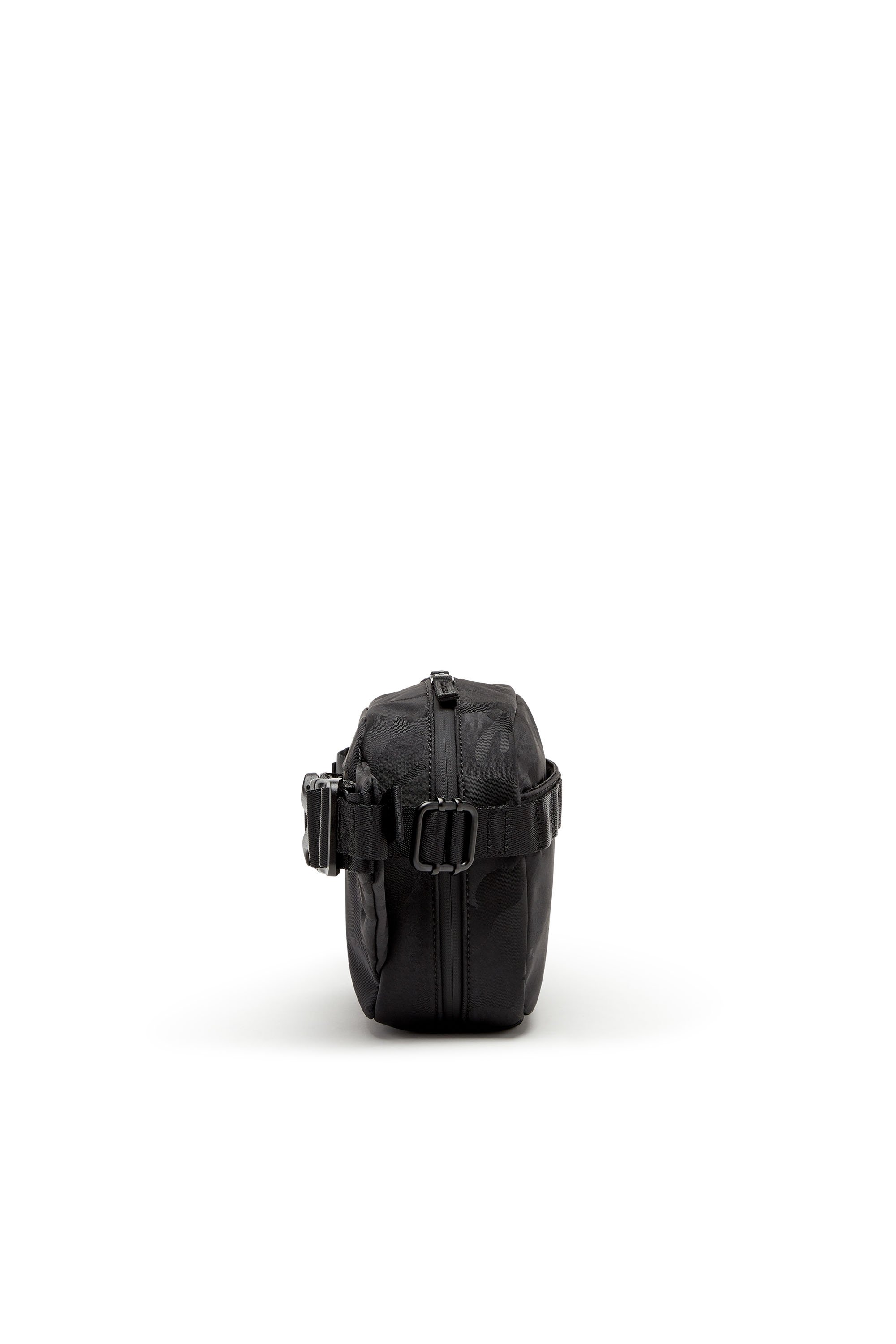 Diesel - DSRT BELTBAG, Male Dsrt-Utility belt bag in printed nylon in Black - Image 3