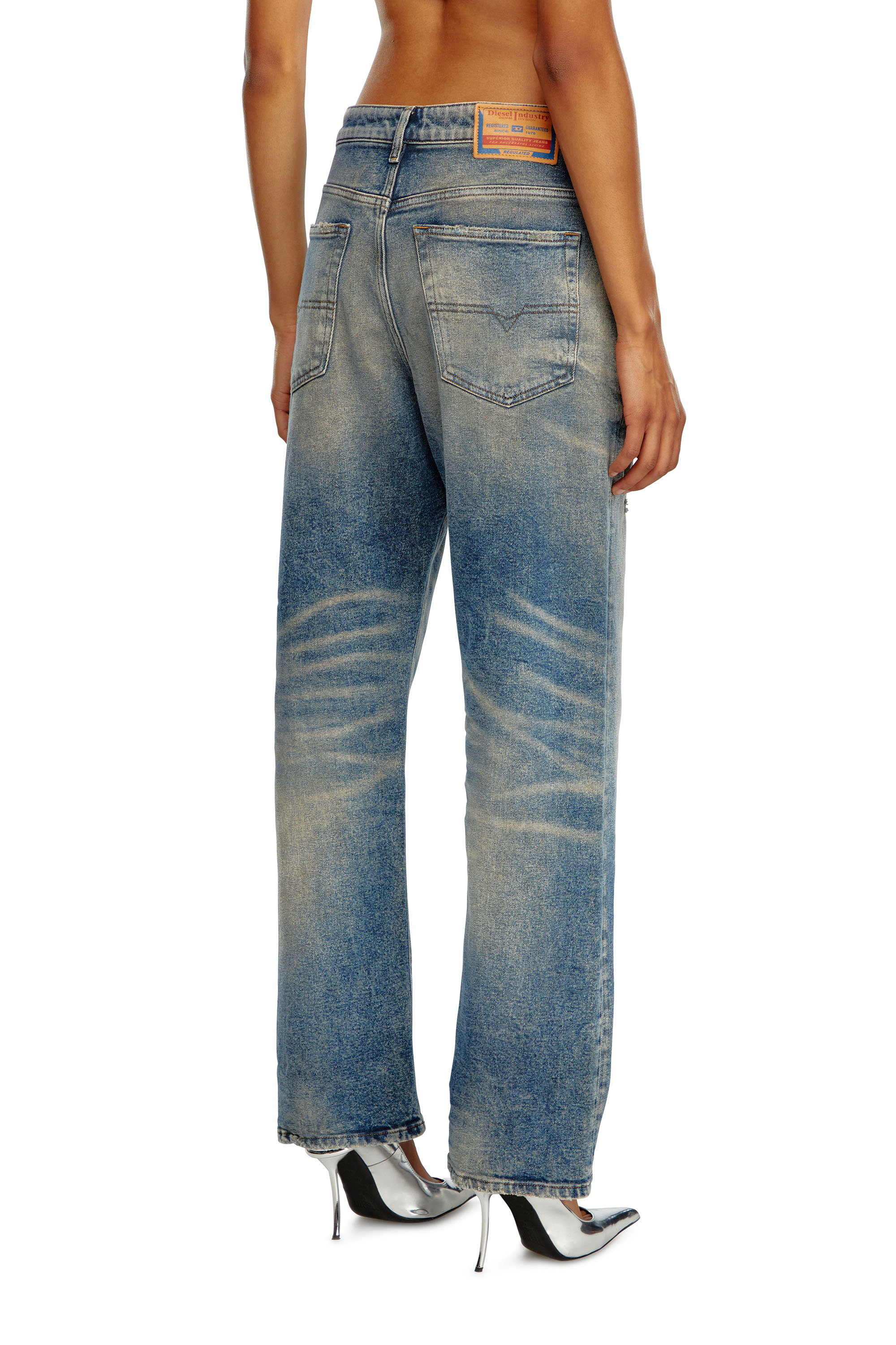 Diesel - Regular Jeans 1999 D-Reggy 09K32 Femme, Bleu moyen - Image 4