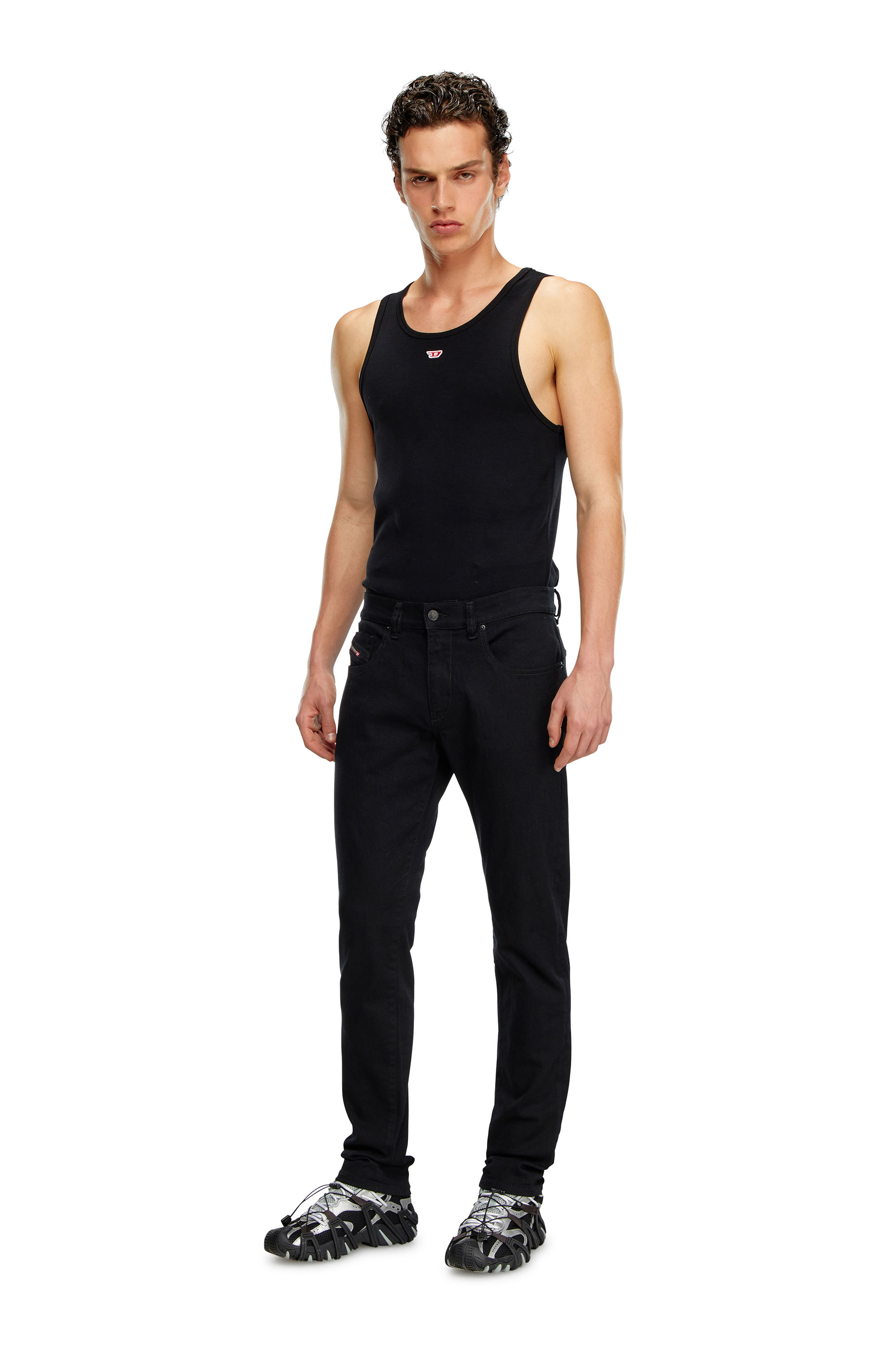 Diesel - Male's Slim Jeans 2019 D-Strukt 069YP, Black/Dark Grey - 2