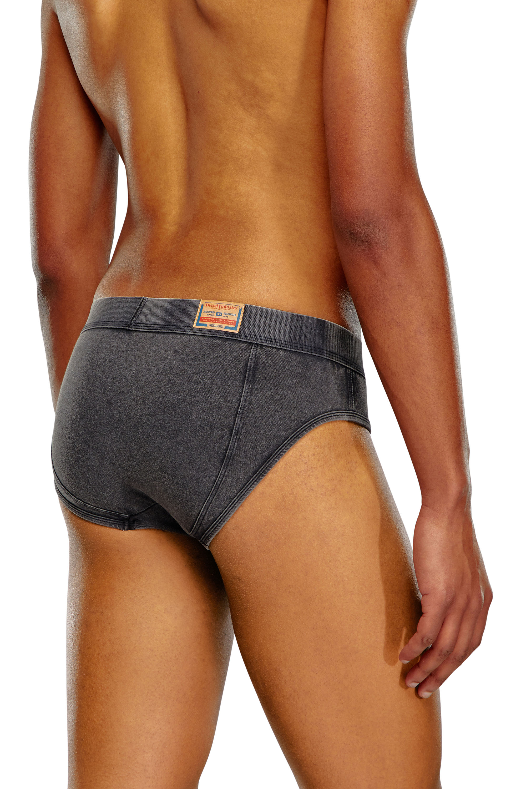 Diesel - UMBR-ANDRE-H, Male's Briefs in denim-effect cotton in Black - 3