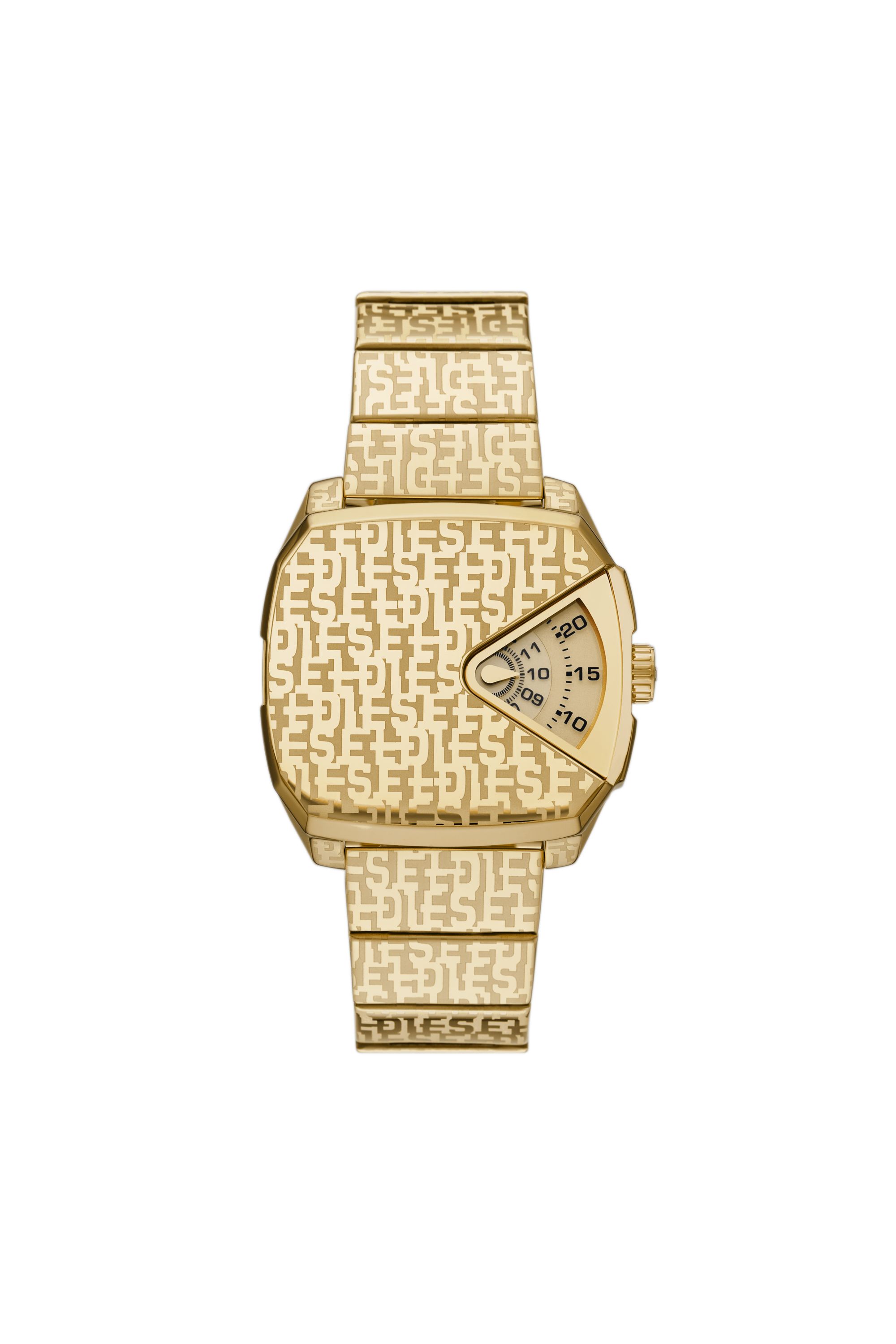 Diesel - DZ2178, Male D.V.A. Stainless Steel Watch in Gold - Image 1