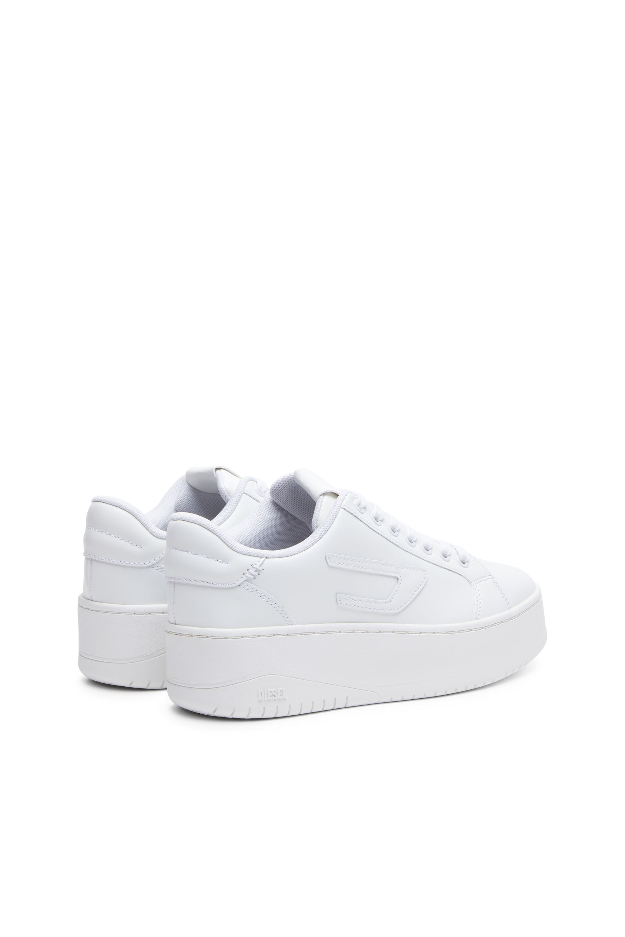Diesel - S-ATHENE BOLD X, Female S-Athene Bold-Flatform sneakers in leather in White - Image 3