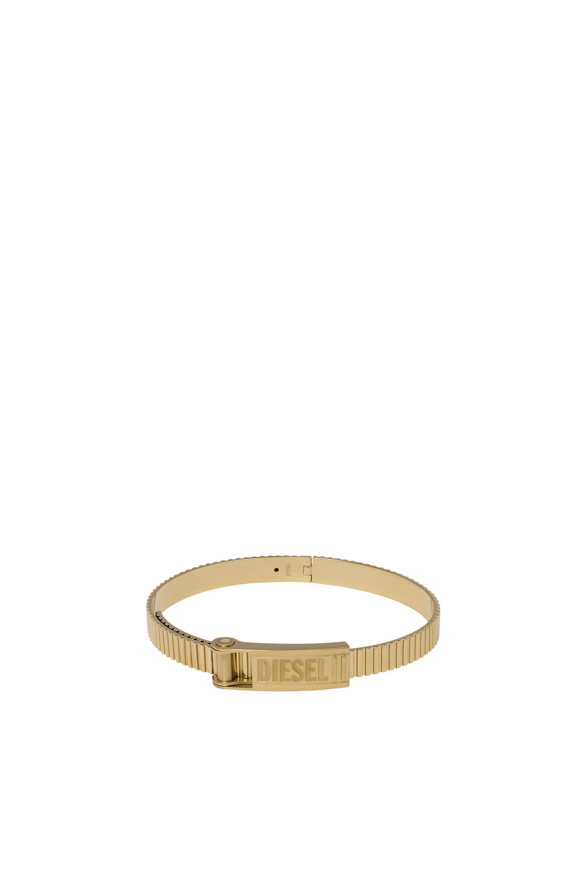 Diesel - DX1357, Unisex Gold stainless steel stack bracelet in Gold - Image 1