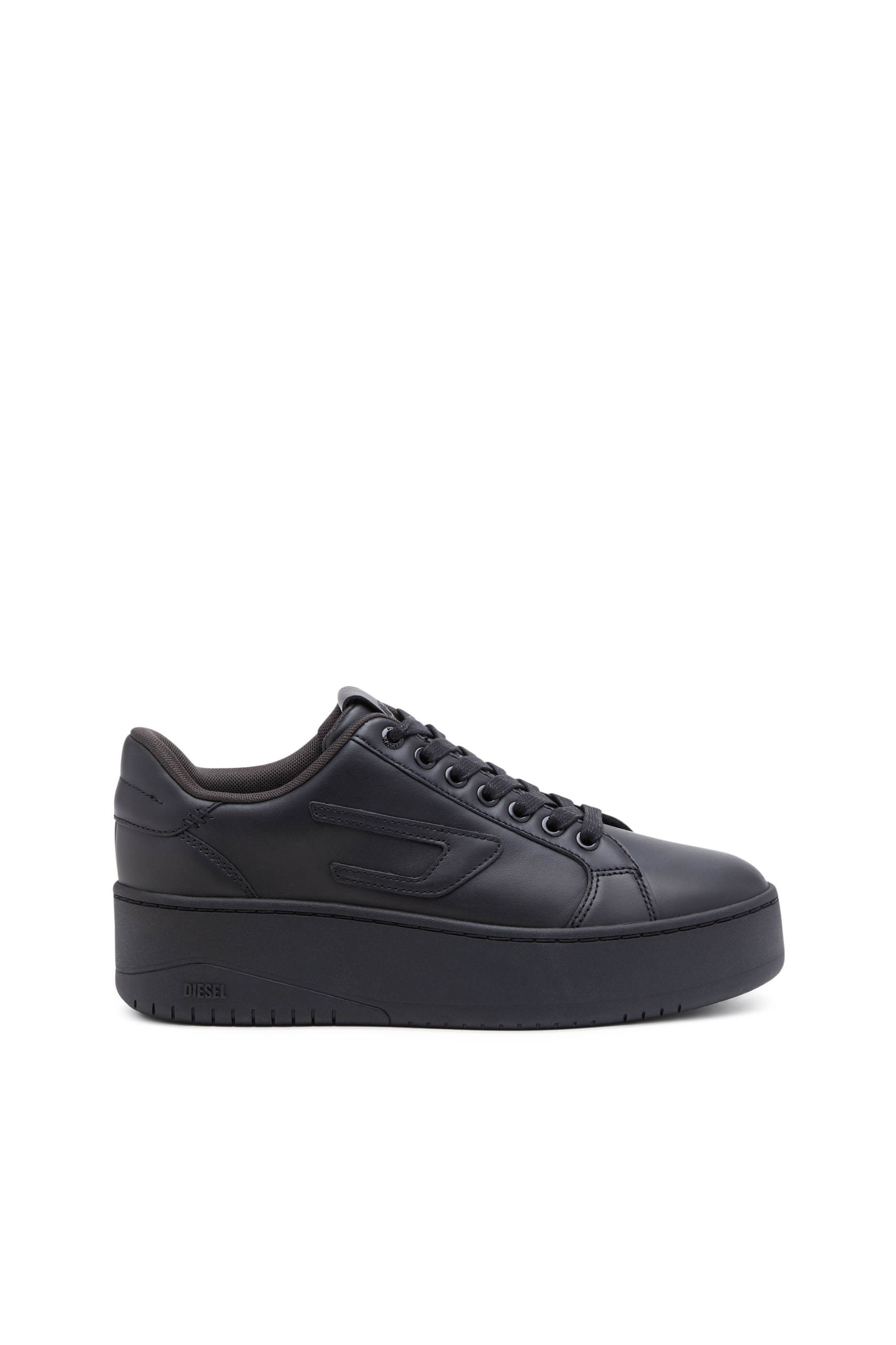 Diesel - S-ATHENE BOLD X, Female S-Athene Bold-Flatform sneakers in leather in Black - Image 1