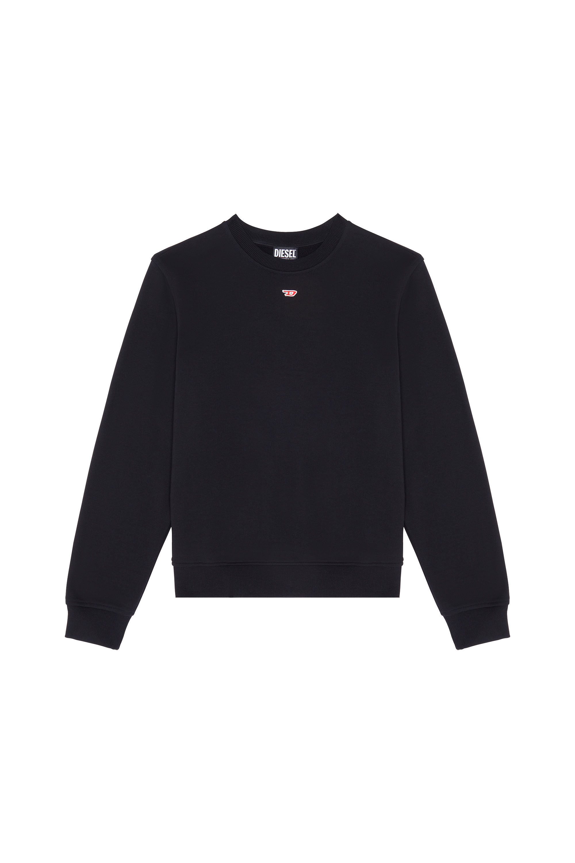 Diesel - S-GINN-D, Male Sweatshirt with D logo in Black - Image 6