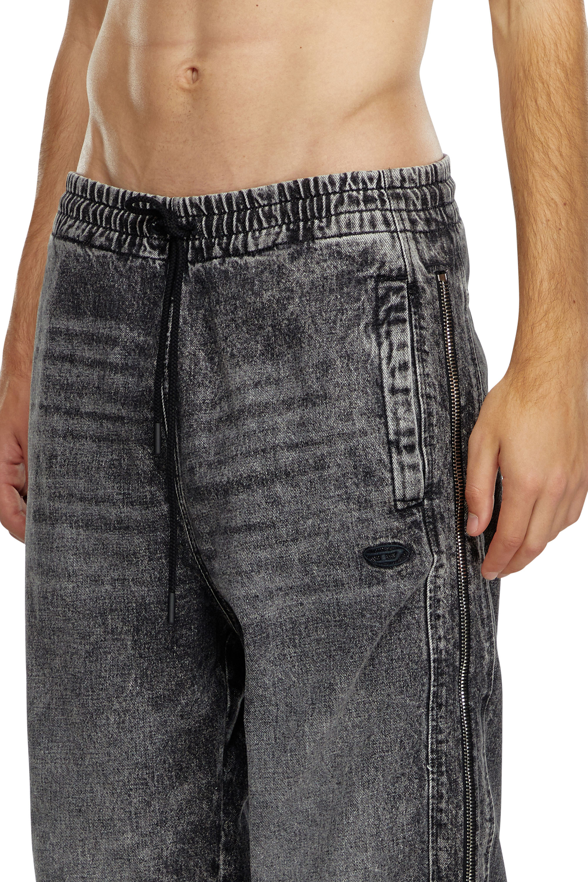 Diesel - Male's Relaxed Jeans D-Martian 09K24, Black/Dark Grey - 5