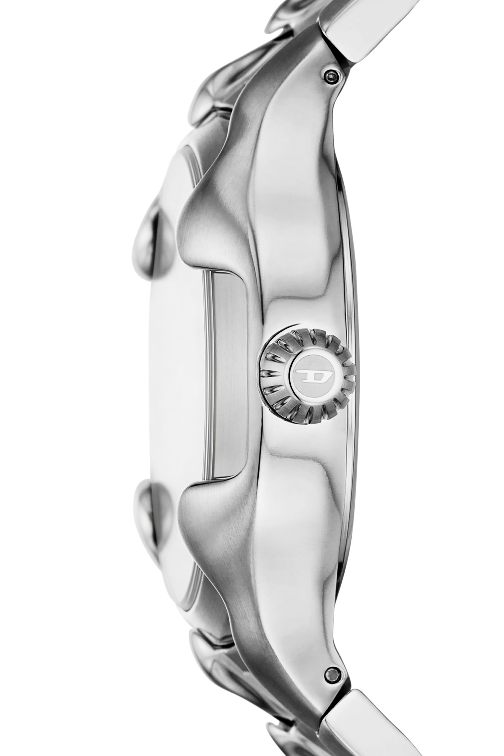 Diesel - DZ2185, Male Vert Three-Hand Date Stainless Steel Watch in Silver - Image 3