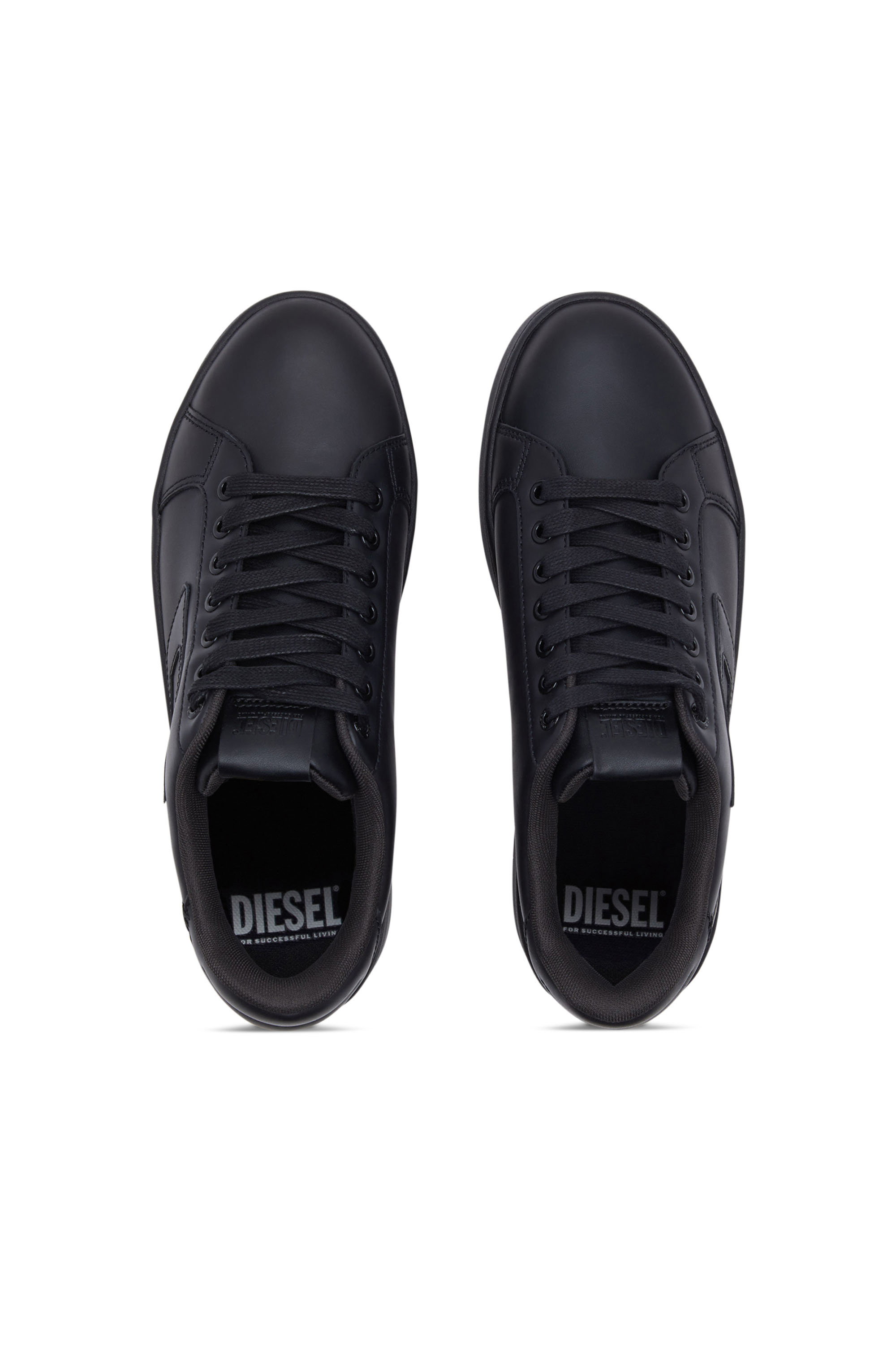 Diesel - S-ATHENE BOLD X, Female S-Athene Bold-Flatform sneakers in leather in Black - Image 5