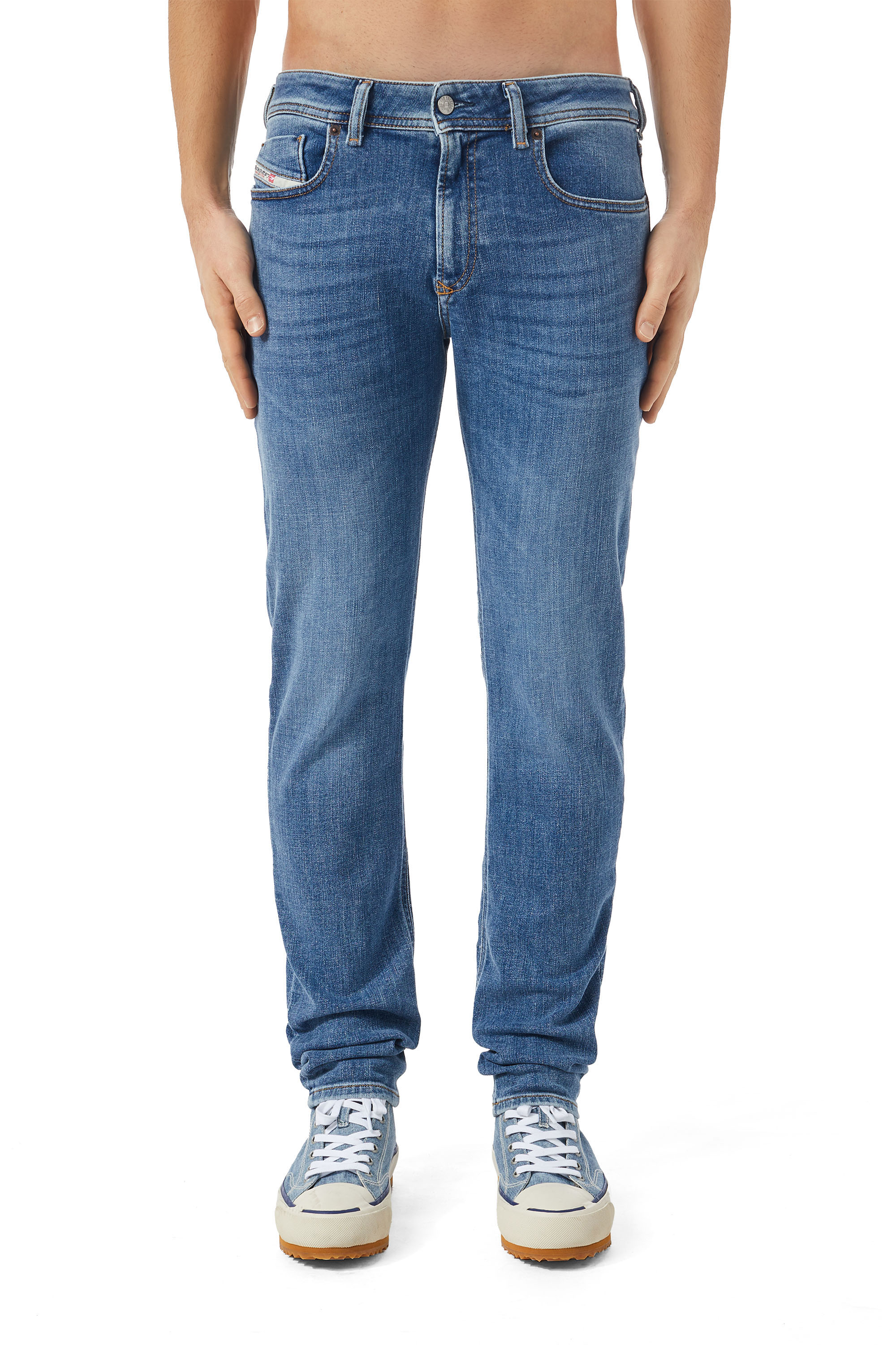 Diesel - Male Skinny Jeans 1979 Sleenker 09C01, Medium Blue - Image 2