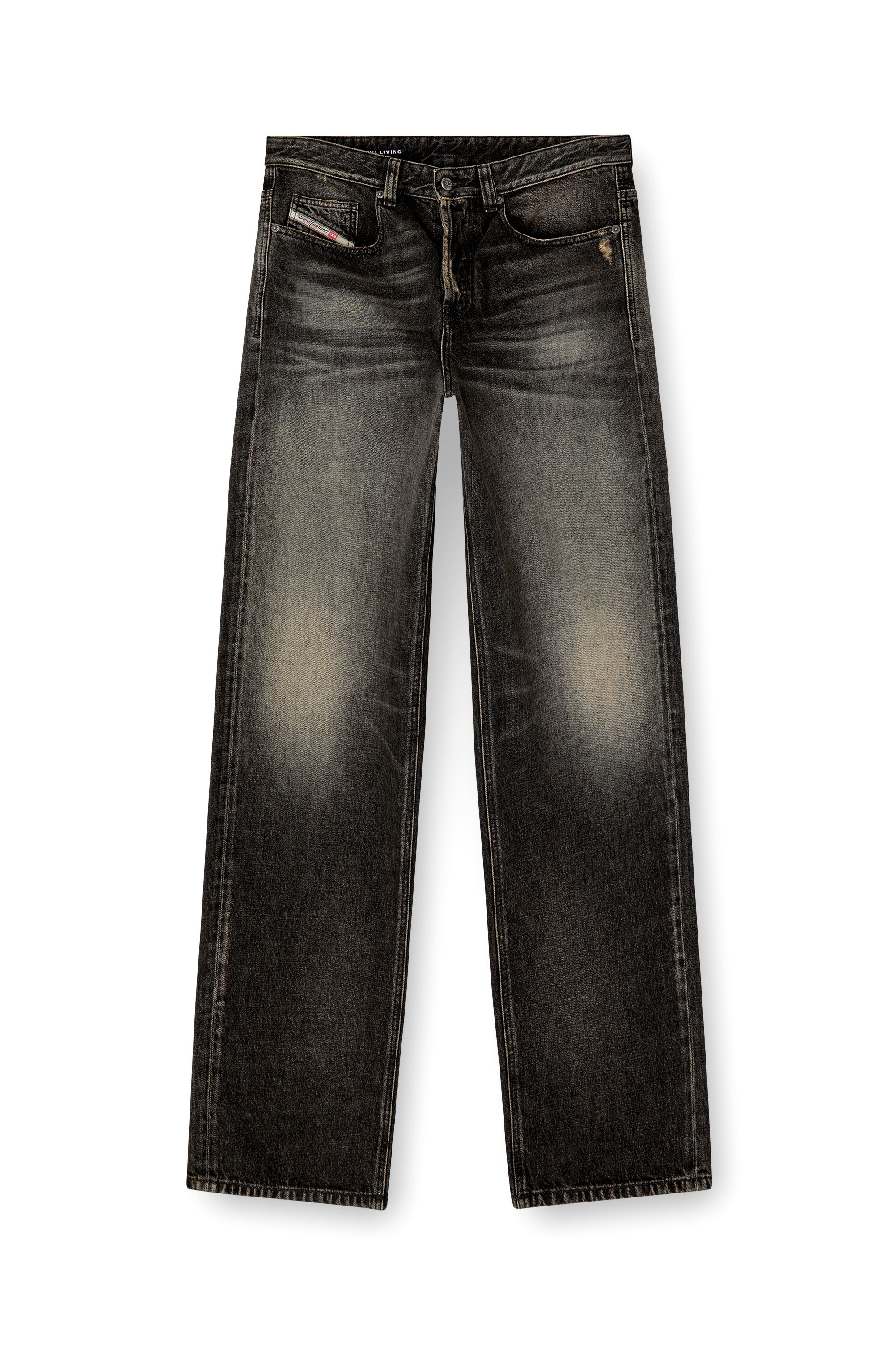 Diesel - Male's Relaxed Jeans 2001 D-Macro 007Z1, Black/Dark Grey - 3