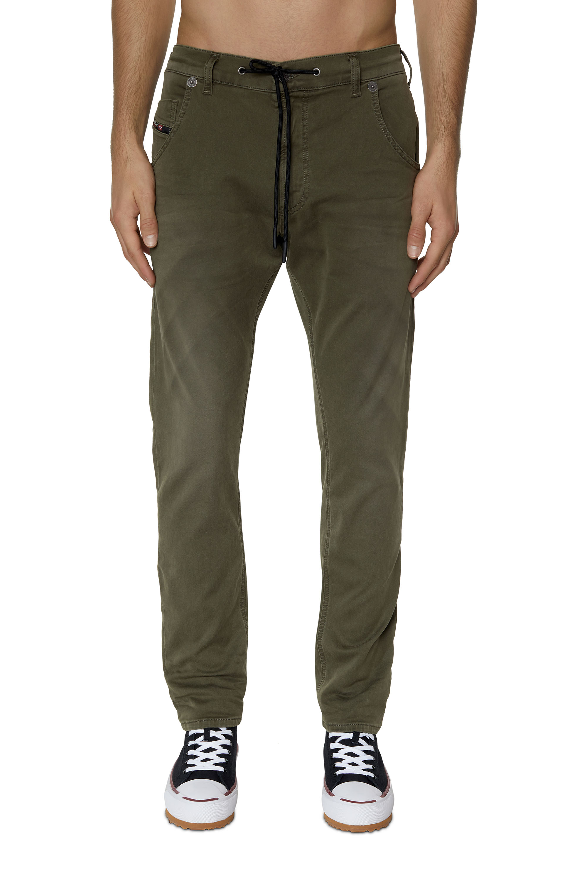Diesel - Male Tapered 2030 D-Krooley Joggjeans® 0670M, Military Green - Image 2