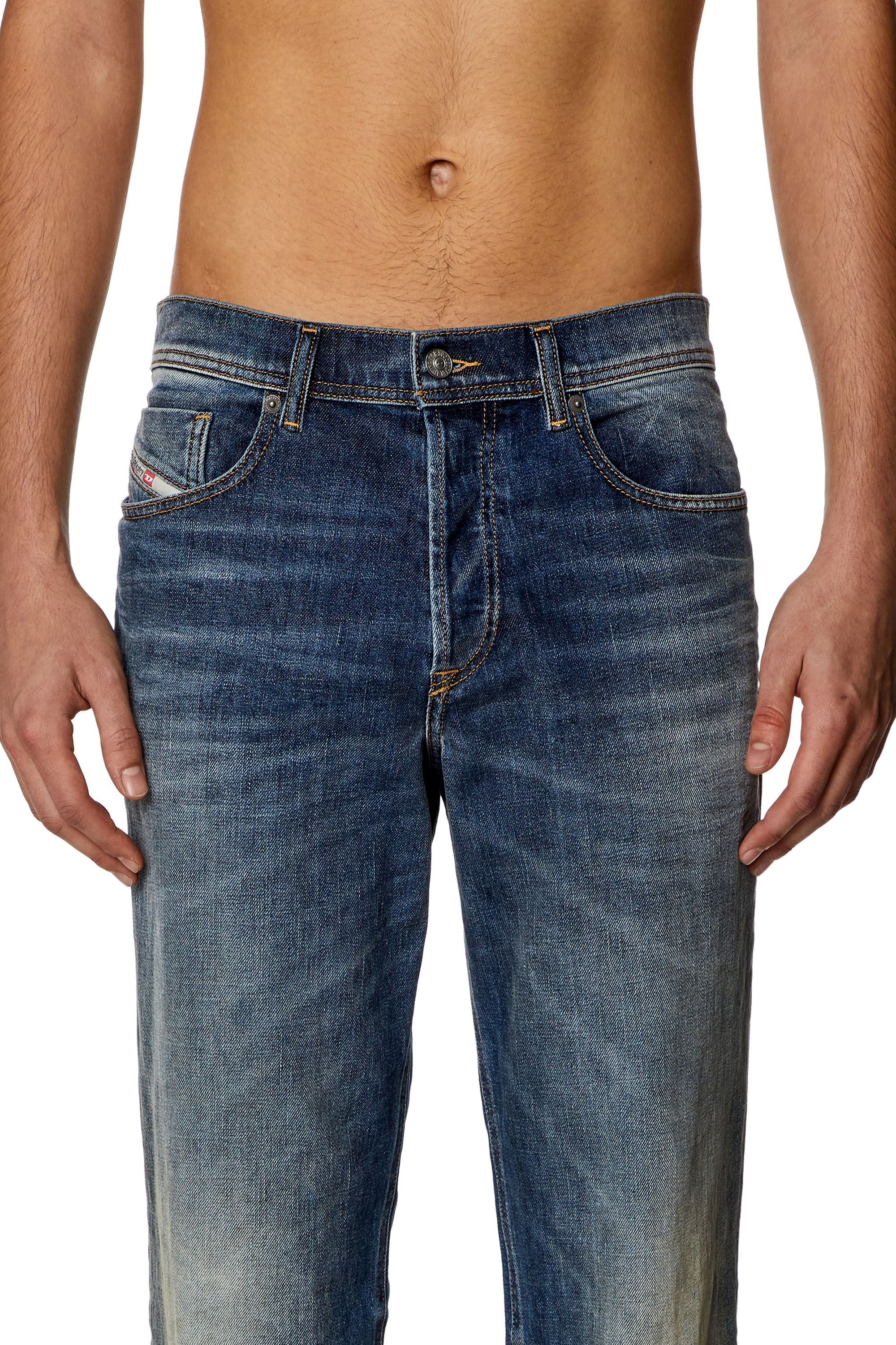 Diesel - Male Tapered Jeans 2023 D-Finitive 09H43, Dark Blue - Image 4