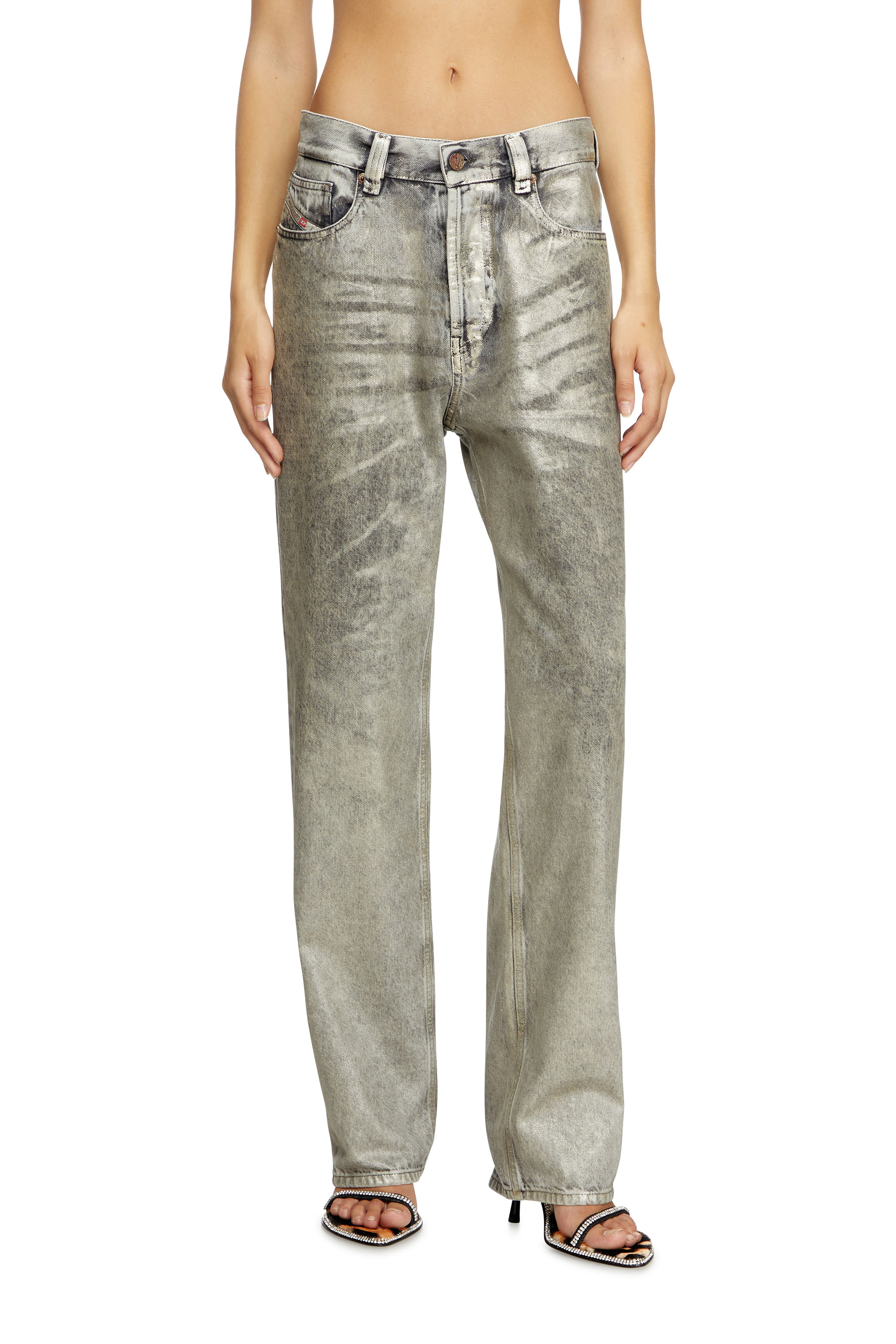 Diesel - Regular Jeans 1988 D-Ark 09L79 Femme, Gris Clair - Image 1