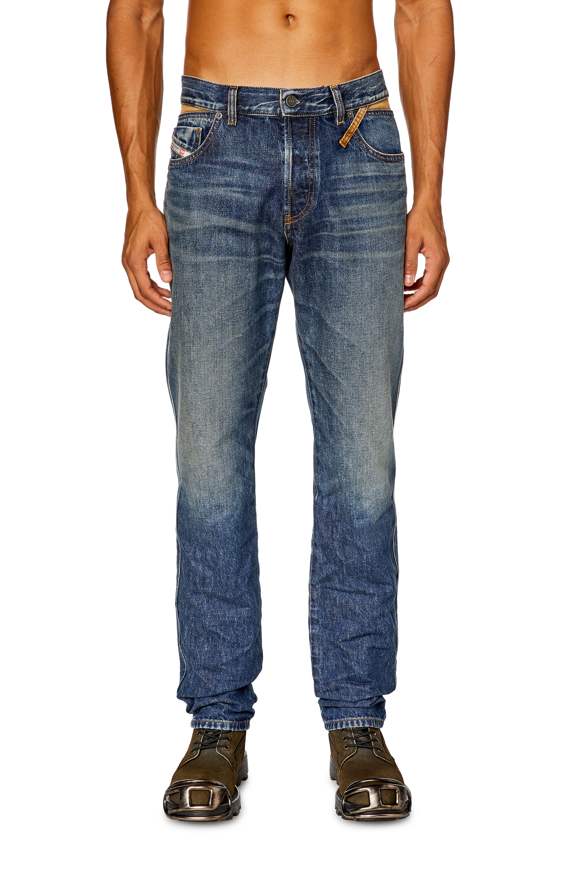 Diesel - Male Straight Jeans 1995 D-Sark 09I36, Dark Blue - Image 1