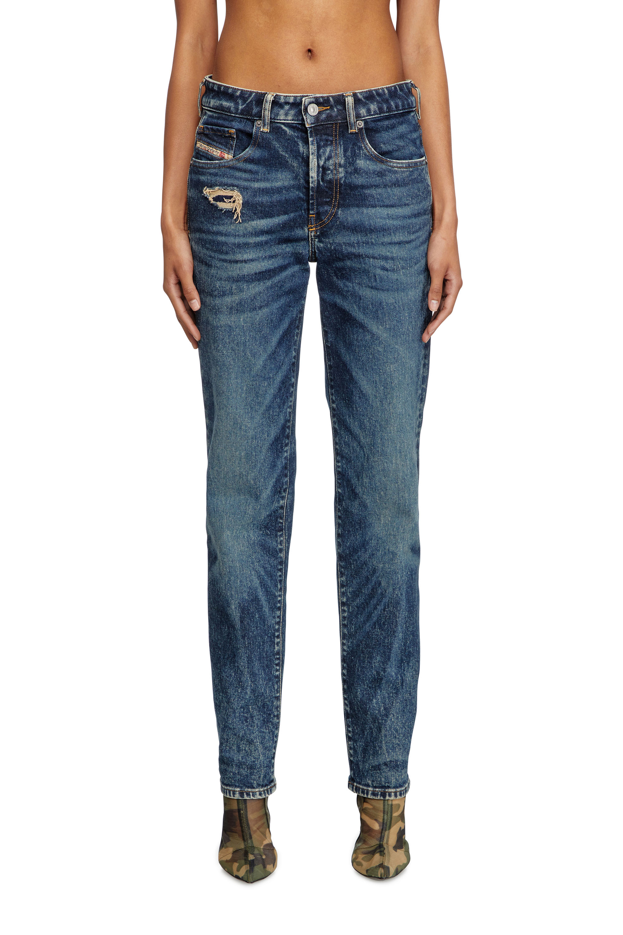 Diesel - Regular Jeans 1989 D-Mine 007Y3 Femme, Bleu Foncé - Image 1