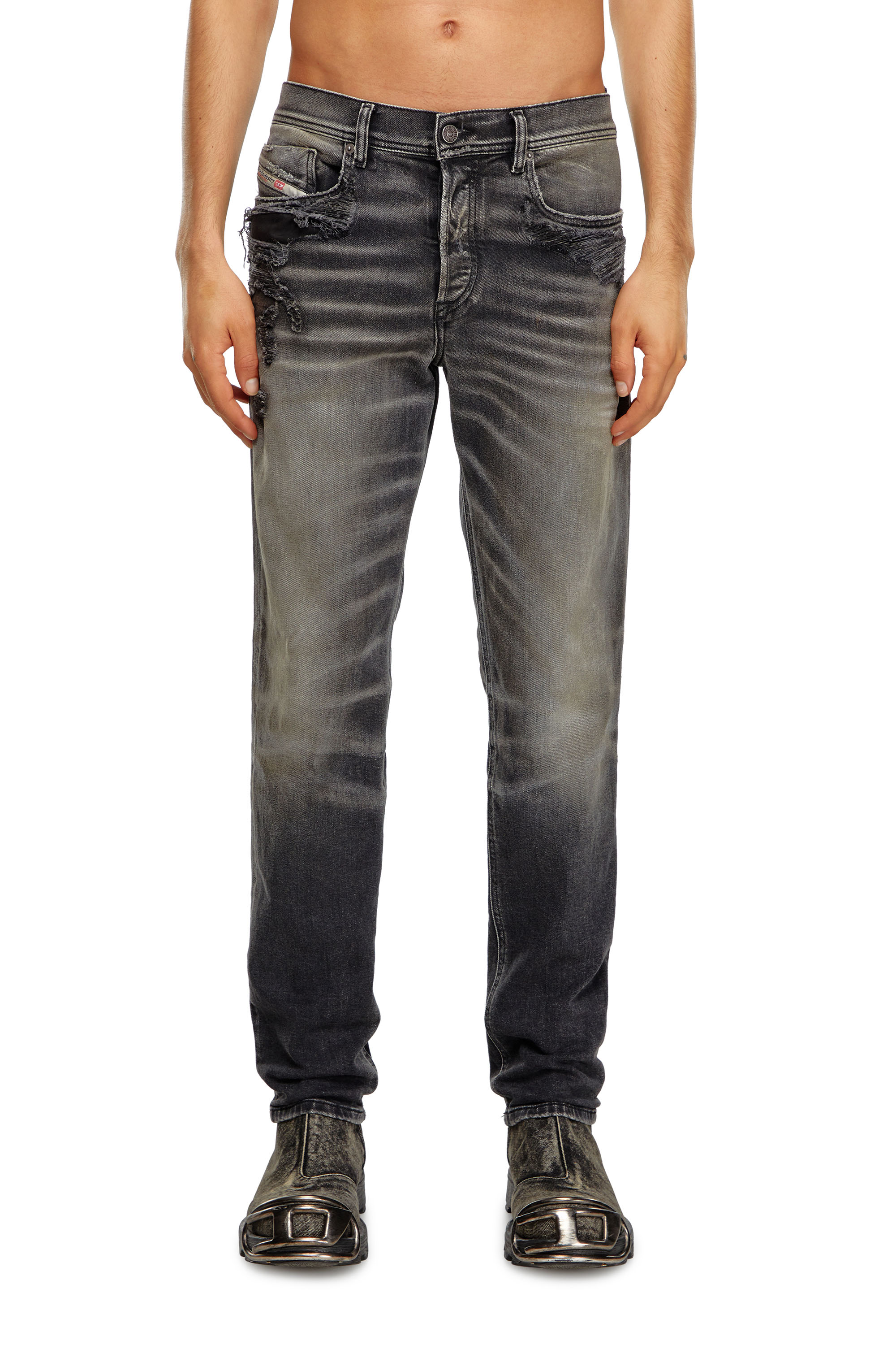 Diesel - Male's Regular Jeans 2023 D-Finitive 09K25, Black/Dark Grey - 1