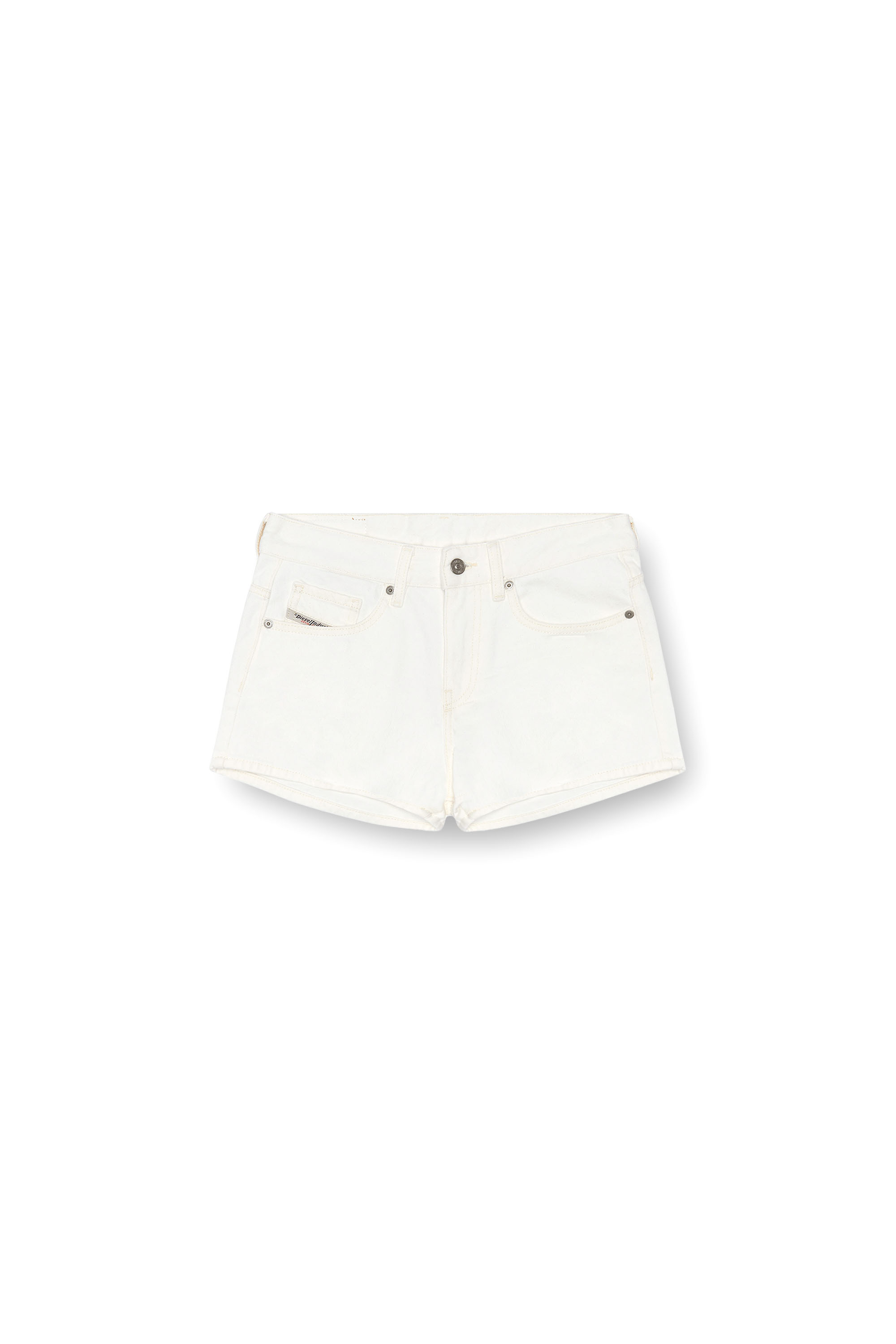 Diesel - DE-YUBA, Female Denim shorts in White - Image 4