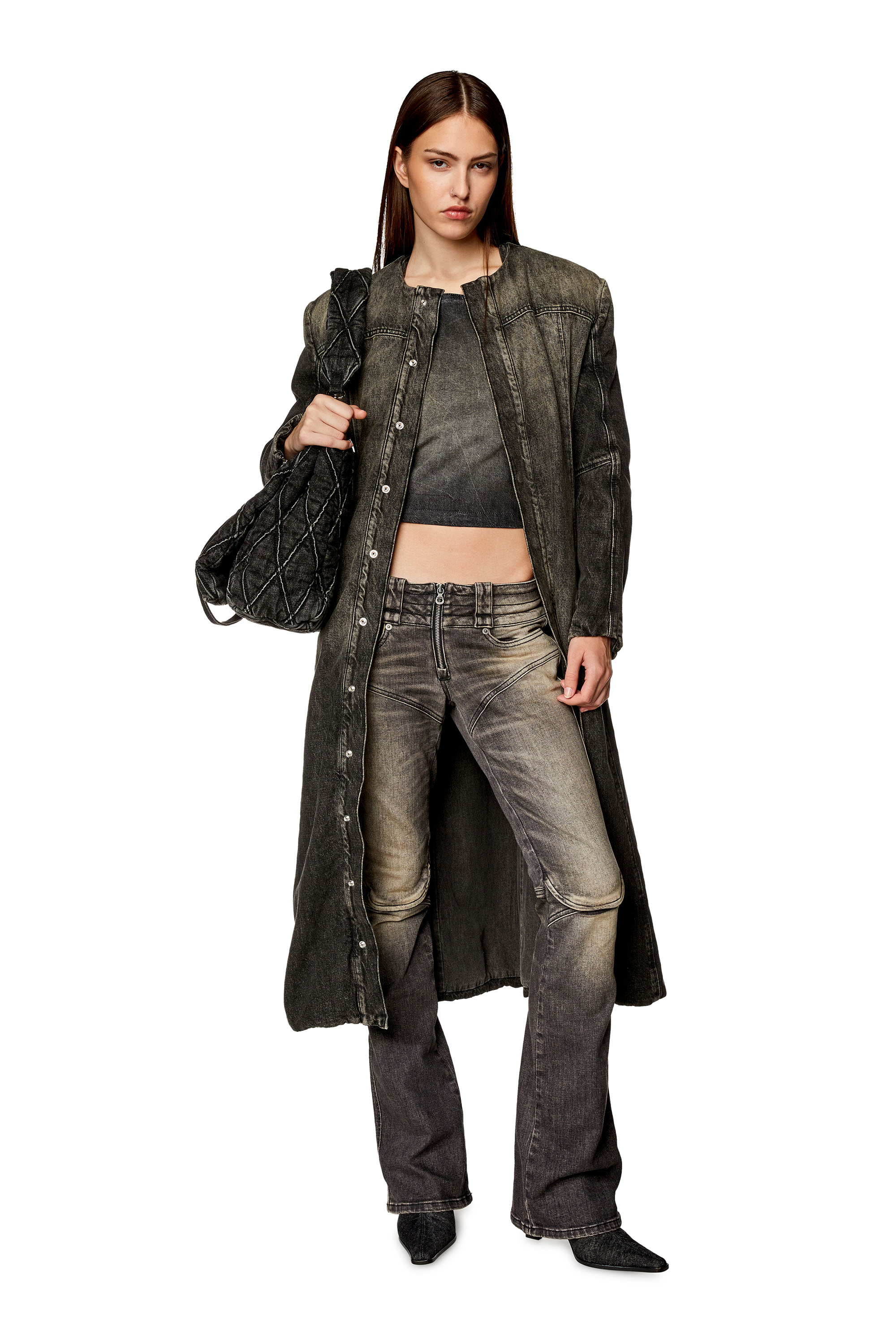Diesel - Female Bootcut and Flare Jeans Belthy 0JGAL, Black/Dark Grey - Image 1