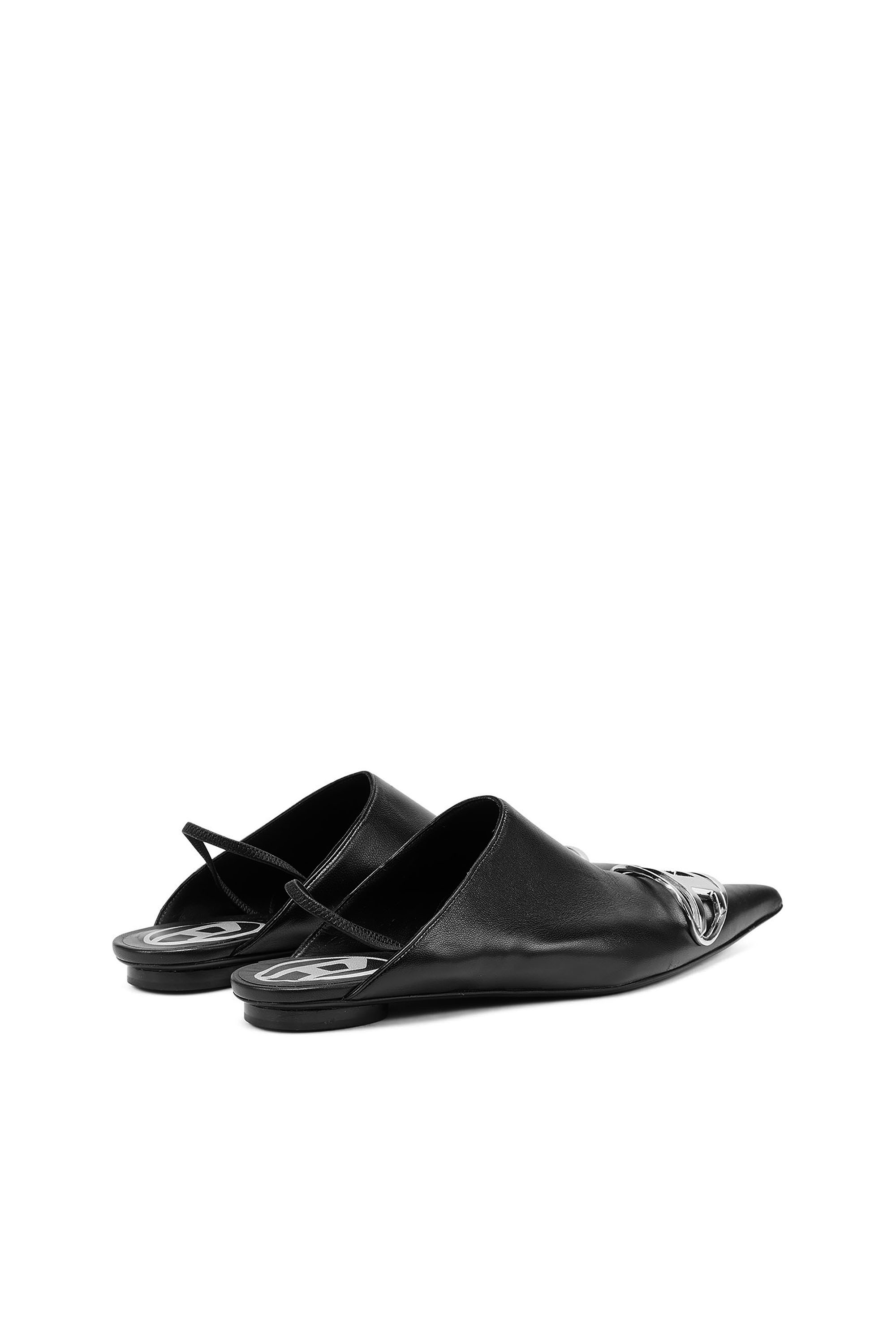 Diesel - D-VENUS B, Female D-Venus-Slingback mules in nappa leather in Black - Image 3