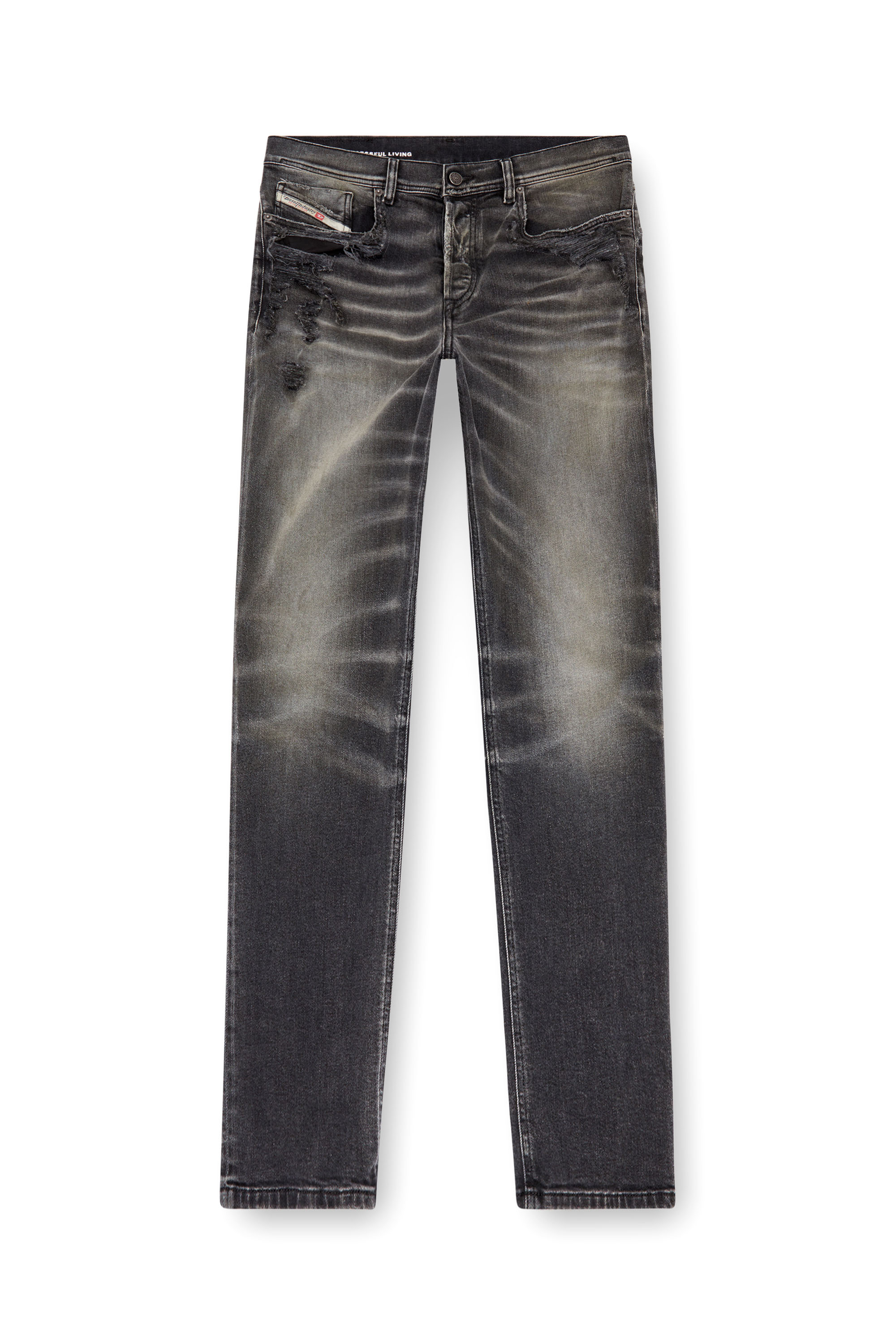 Diesel - Male's Regular Jeans 2023 D-Finitive 09K25, Black/Dark Grey - 3