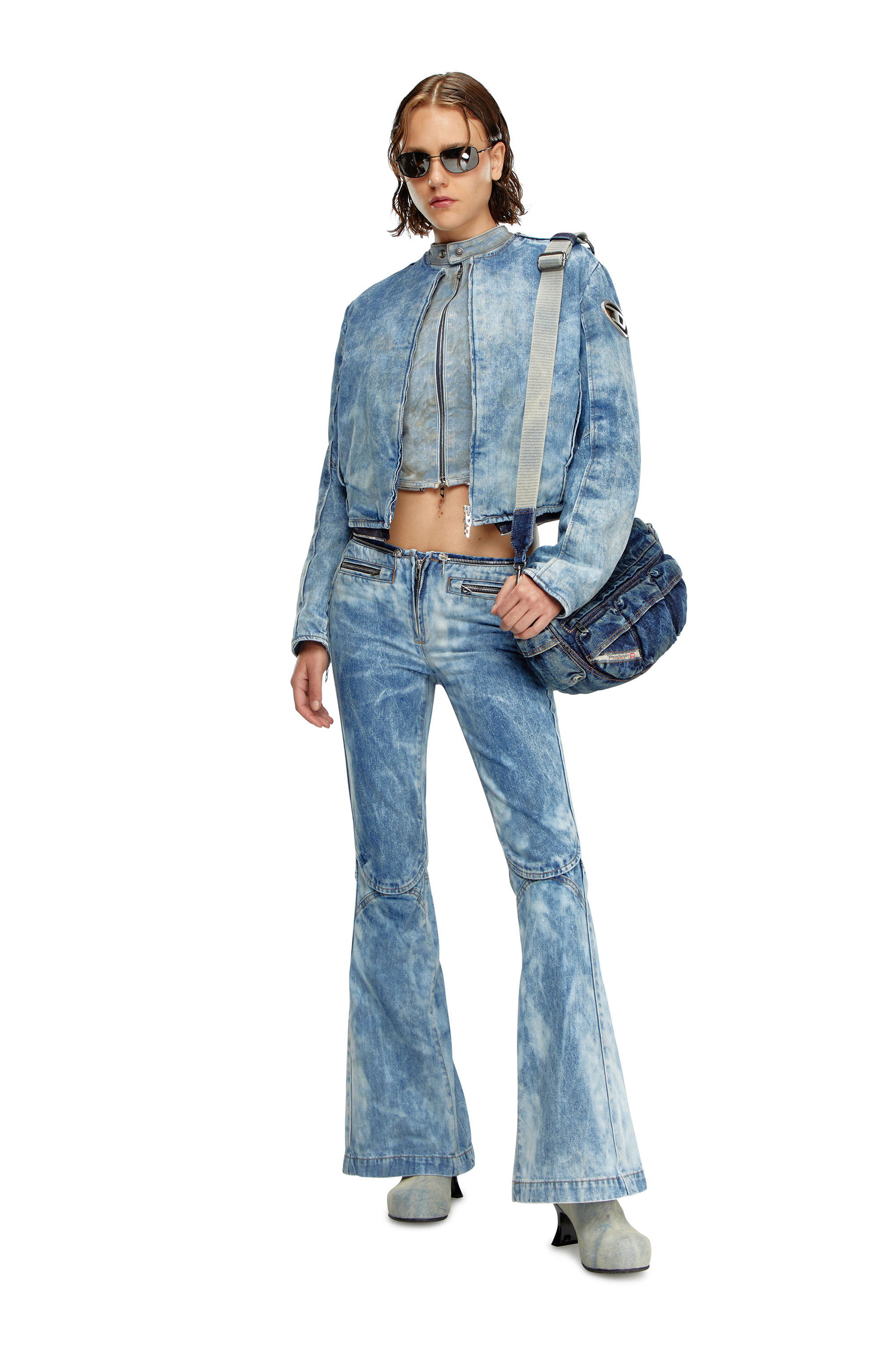 Diesel - Femme Straight Jeans D-Gen 0PGAM, Bleu Clair - Image 2
