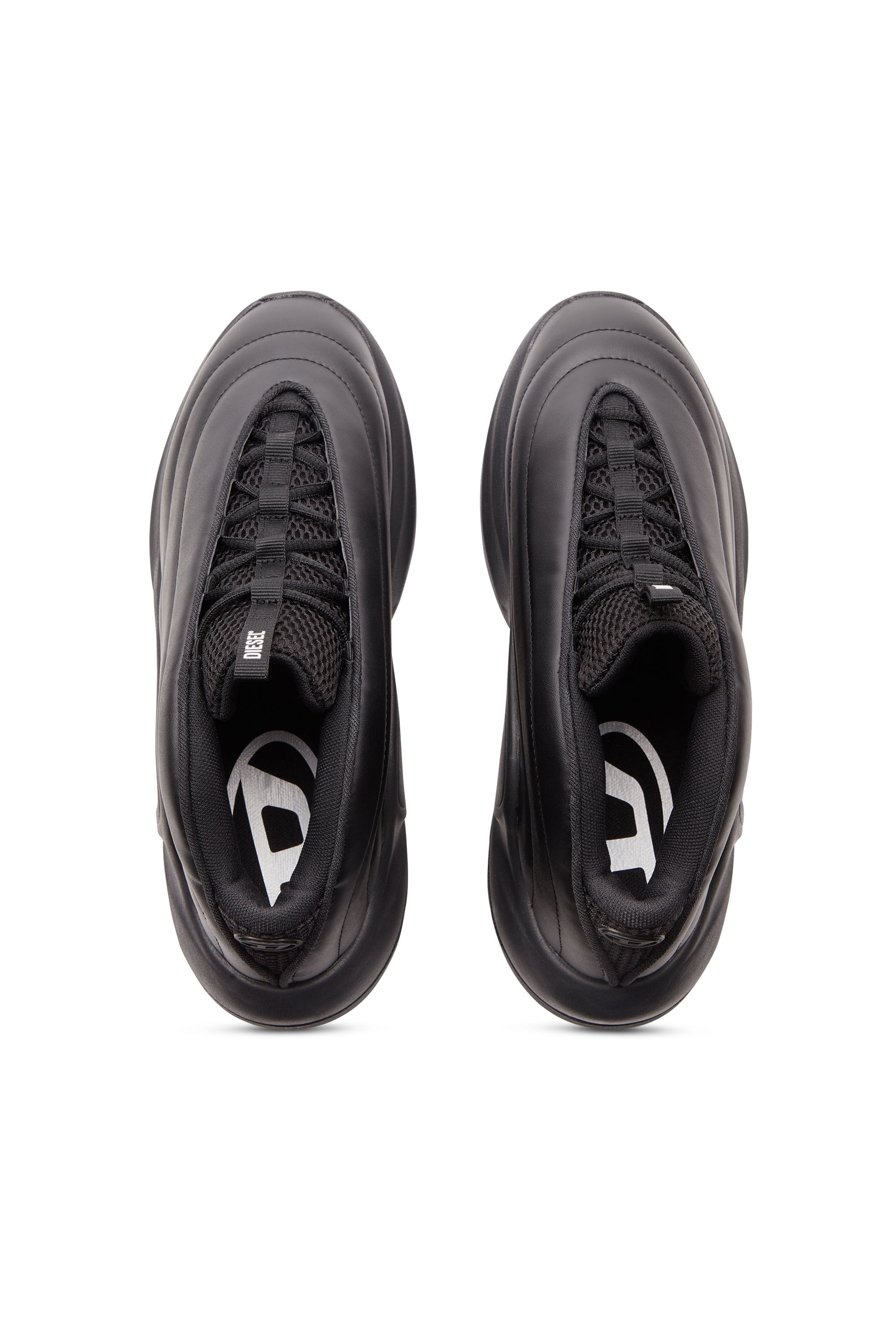 Diesel - S-D-RUNNER X, Unisex's S-D-Runner X-Slip-on sneakers with matte Oval D instep in Black - 5