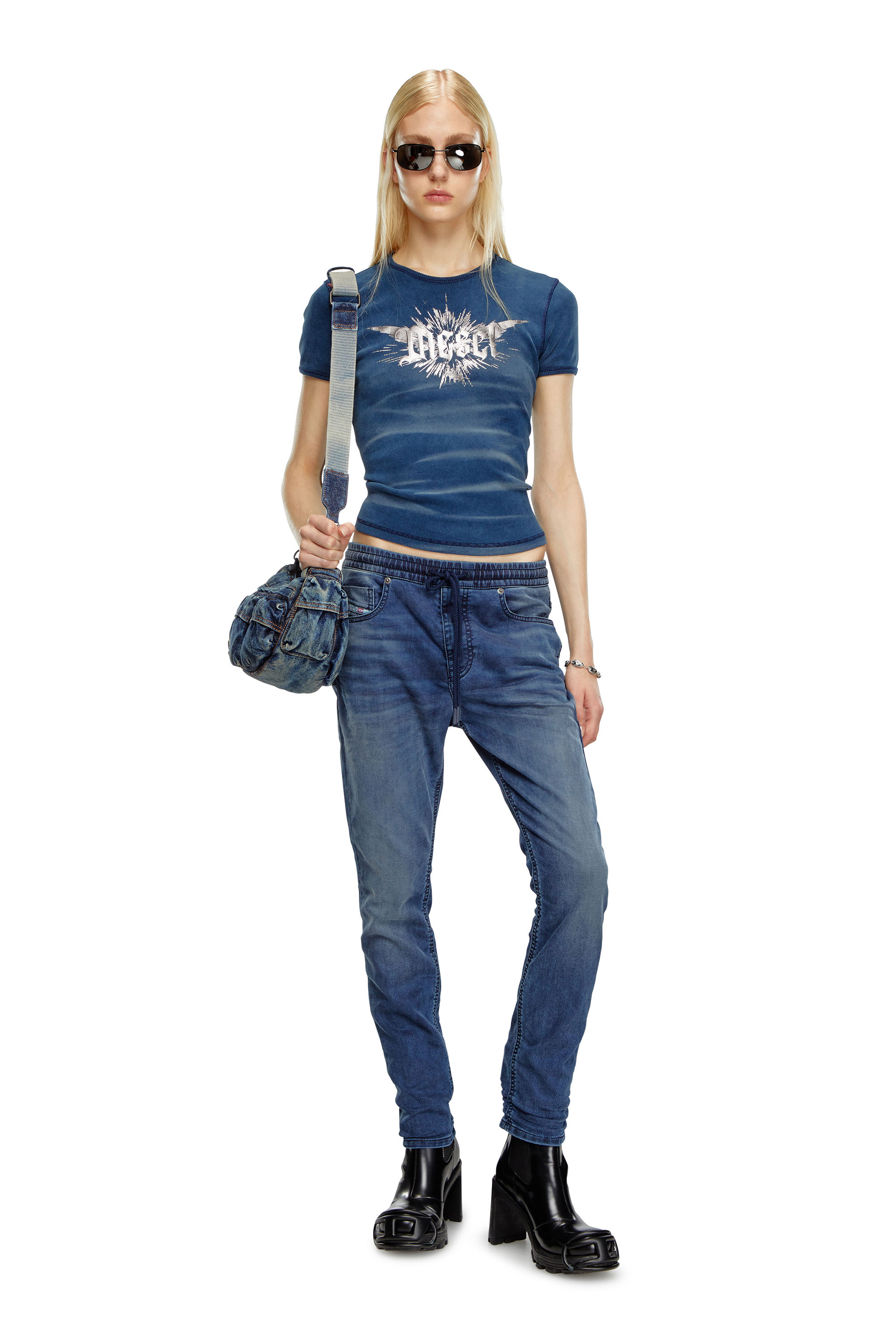 Diesel - Regular 2031 D-Krailey Joggjeans® 068LX Femme, Bleu Foncé - Image 2