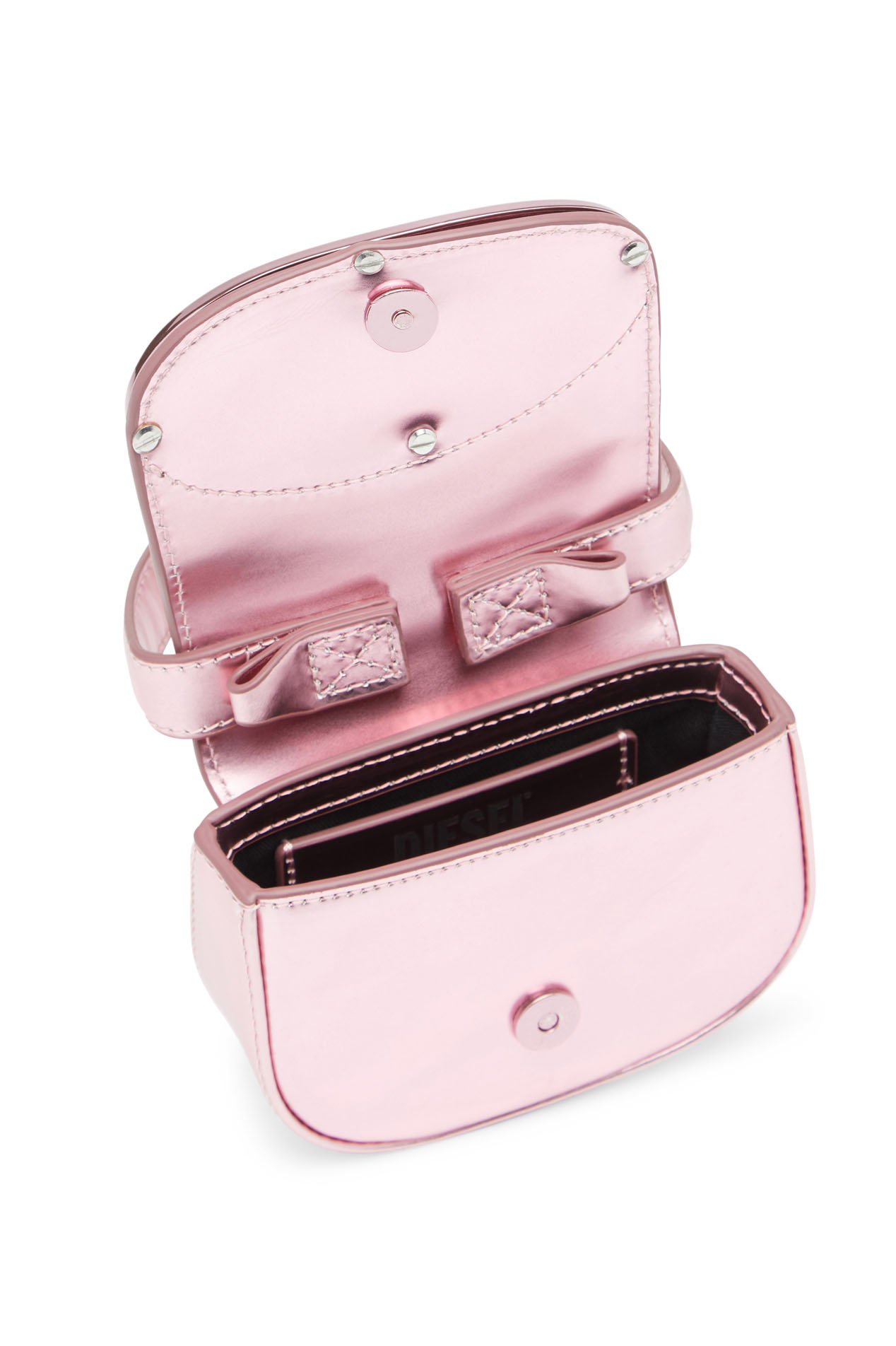 Diesel - 1DR-XS-S, Female 1DR-XS-S-Iconic mini bag in mirrored leather in Pink - Image 4