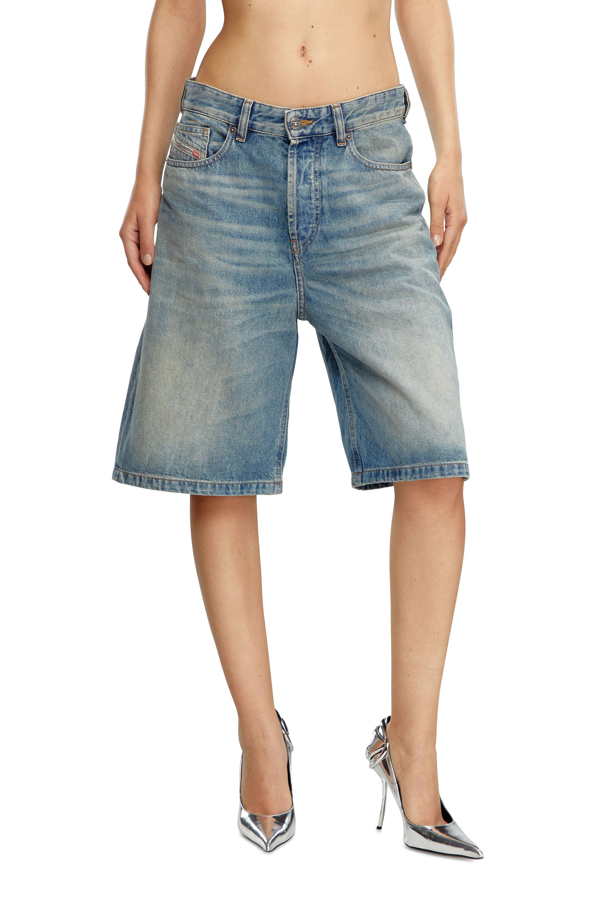 Diesel - DE-SIRE-SHORT, Female Denim shorts in Blue - Image 1