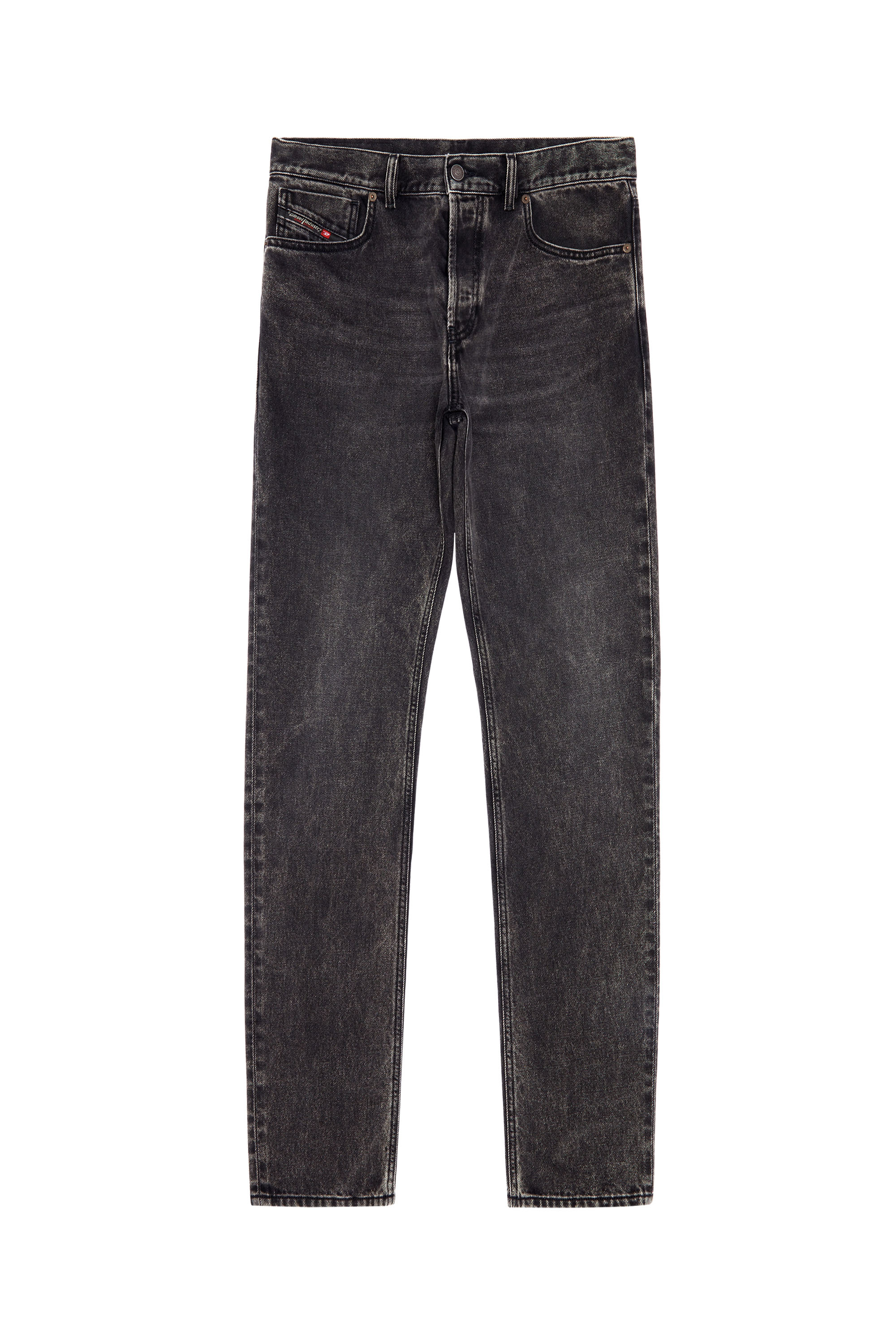 Diesel - Regular Jeans 1995 D-Sark 09B87, Male's Regular Jeans - 1995 D-Sark in Black/Dark Grey - 3