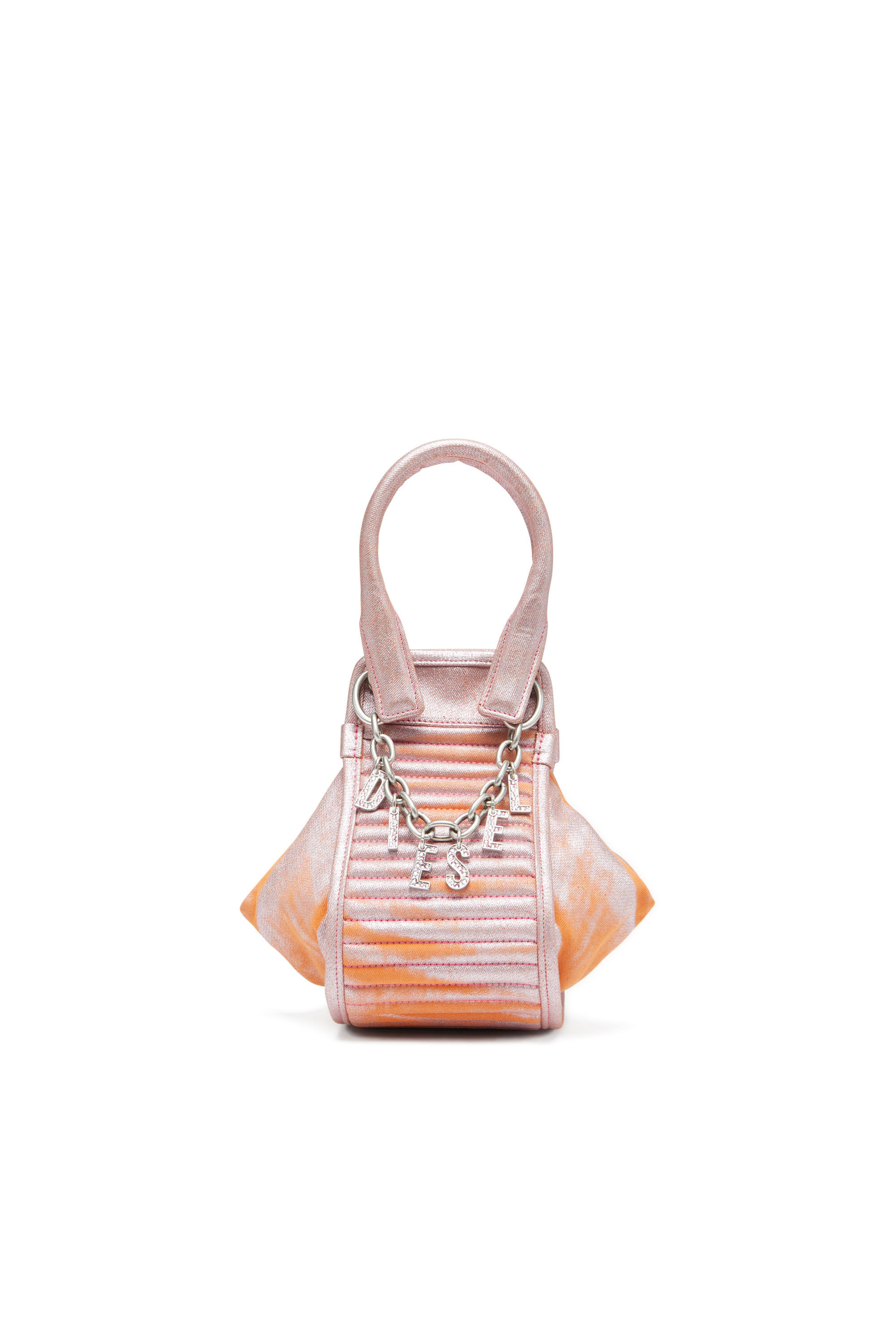 Diesel - D-VINA-XS, Female D-Vina-XS-Handbag in bicolour coated denim in Pink - Image 1