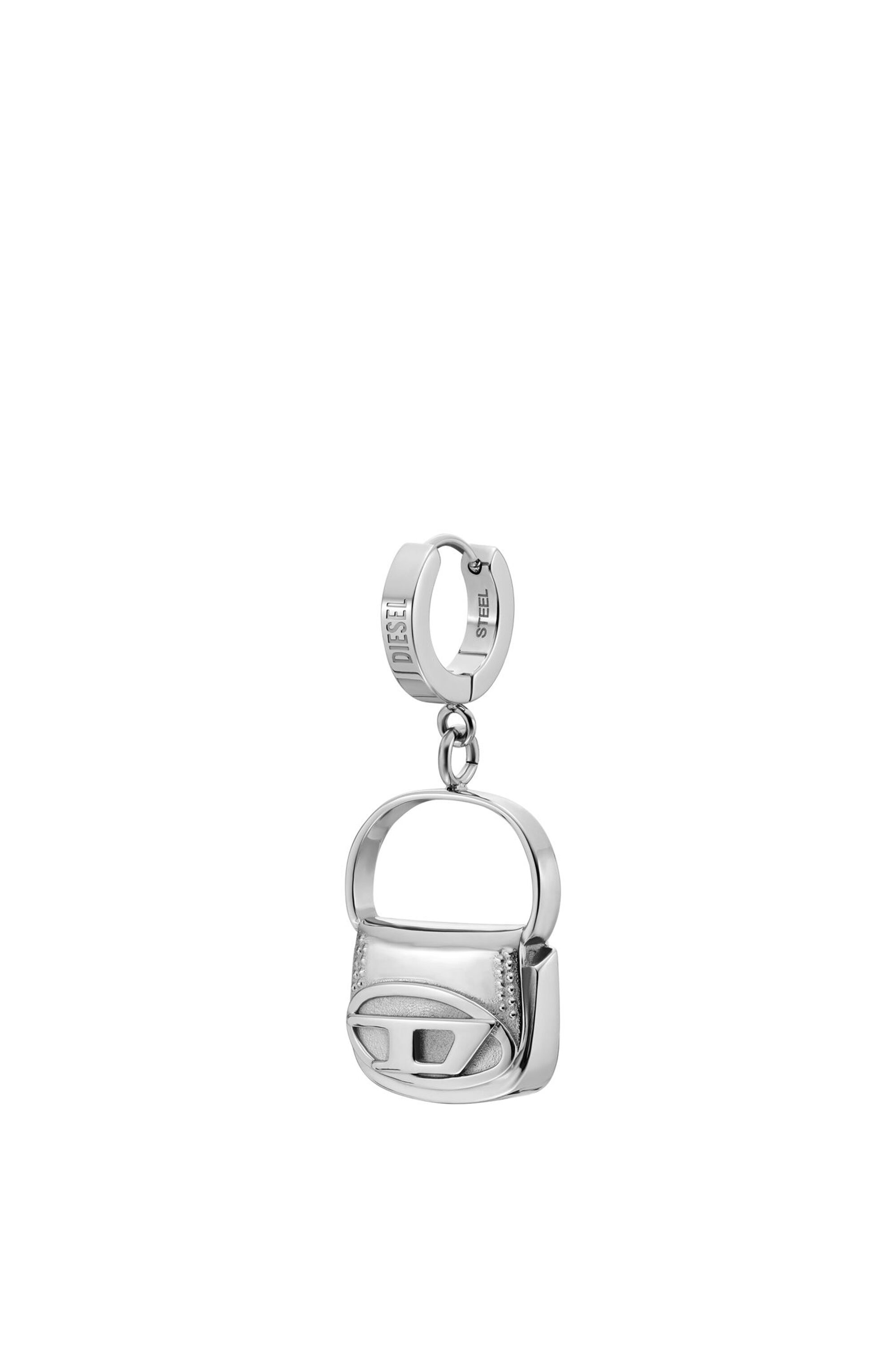 Diesel - DX1527 JEWEL, Mixte Boucle d'oreille pendante en acier inoxydable in Gris argenté - Image 1