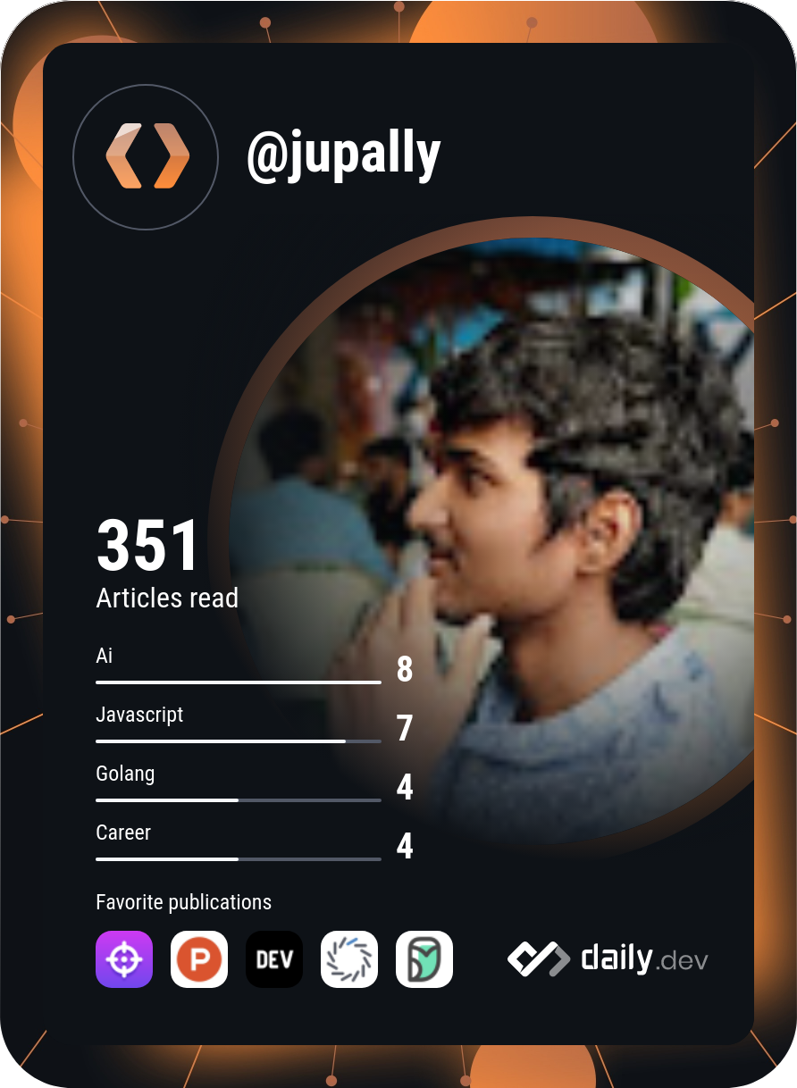 JUPALLY's Dev Card
