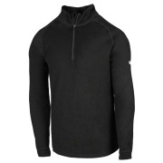 Pánske tričko Zulu Merino 160 Zip Long čierna Black