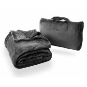 Cestovná deka Cabeau Fold 'n Go Blanket čierna Charcoal