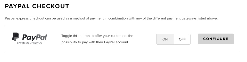 PayPal Express Checkout Switch