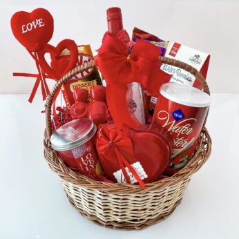 Wholeheartedly Yours Valentine’s Day Gift With Wine, Chocolates, Lovebox, And More