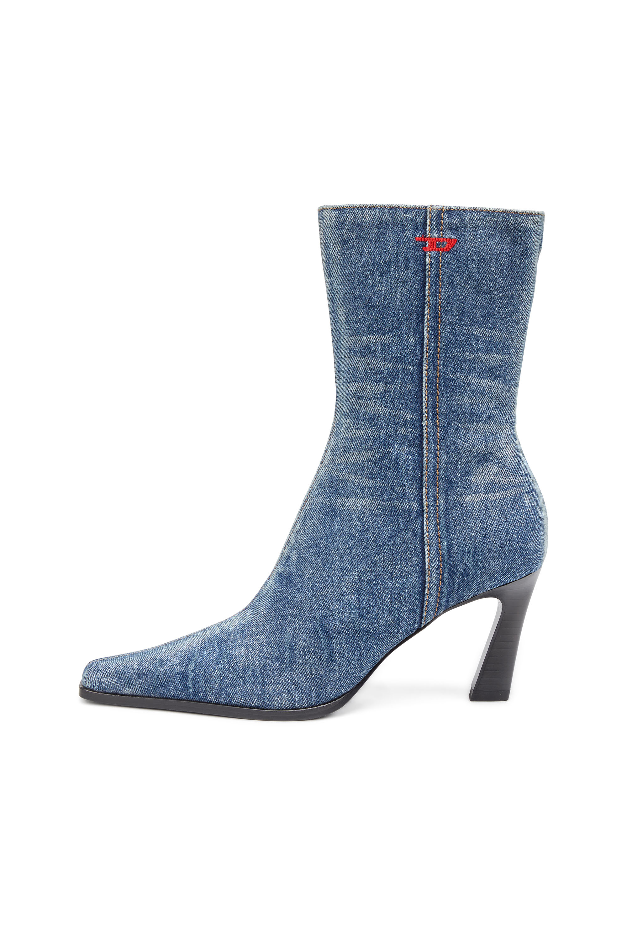 Diesel - D-ALLAS BT, D-Allas-Stivaletto in denim washed Donna in Blu - 6