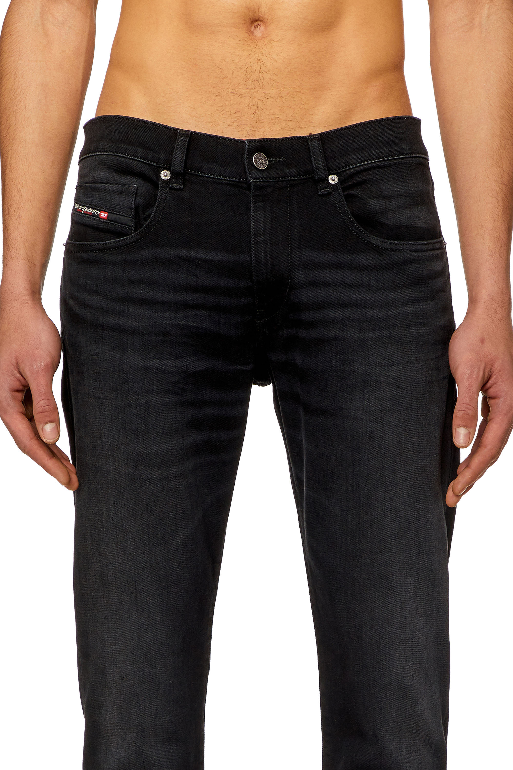 Diesel - Herren Slim Jeans 2019 D-Strukt 09H32, Schwarz/Dunkelgrau - Image 4