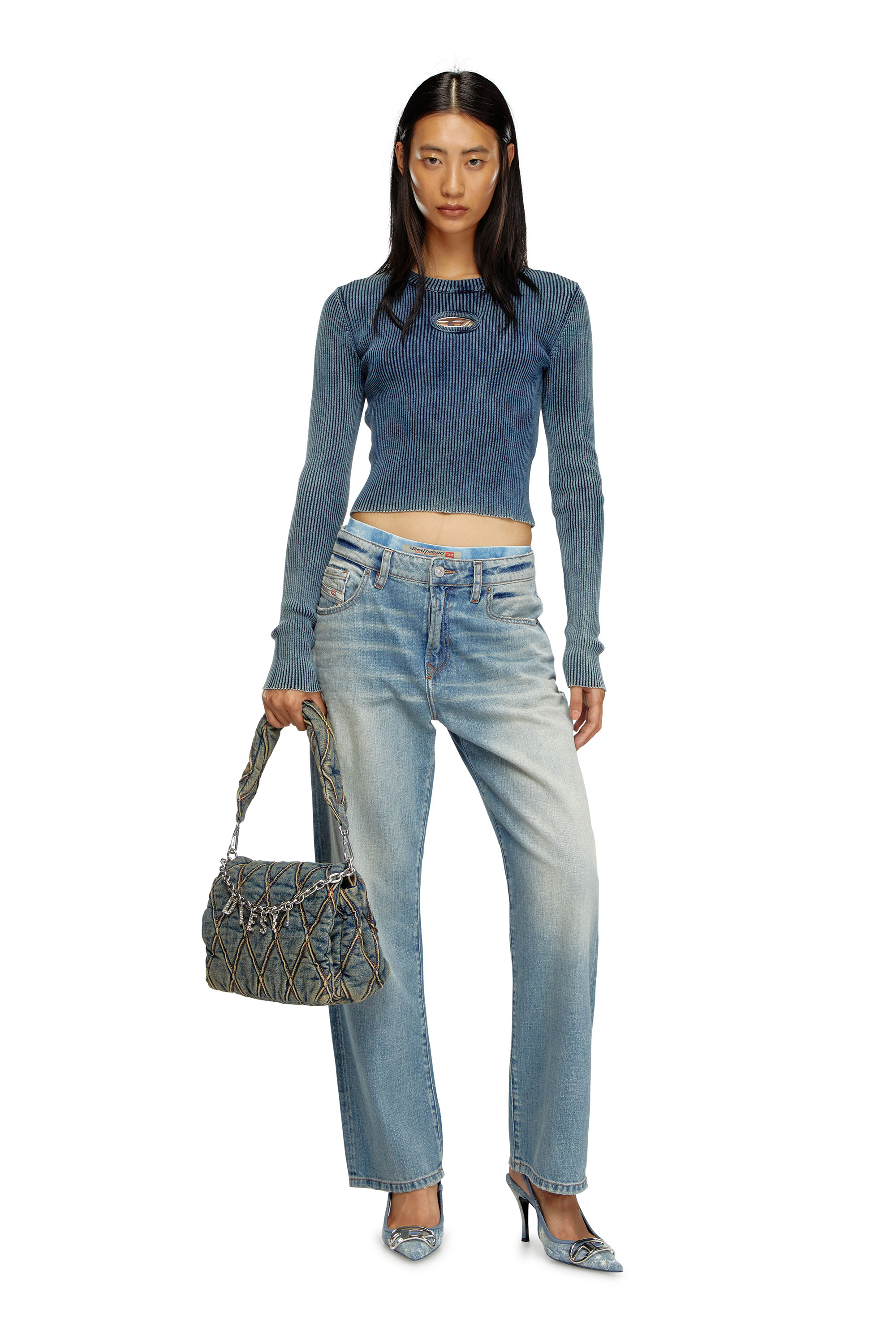 Diesel - Femme Straight Jeans 1999 D-Reggy 0GRDN, Bleu Clair - Image 2