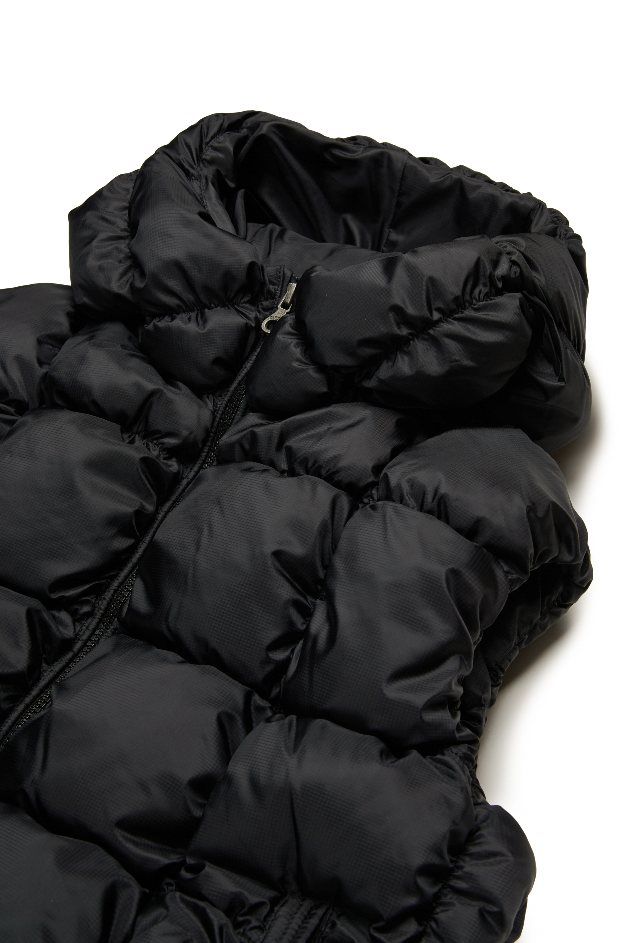 Diesel - JRAMBO, Unisex Gilet puffer con trapuntatura a quadri in Nero - Image 3