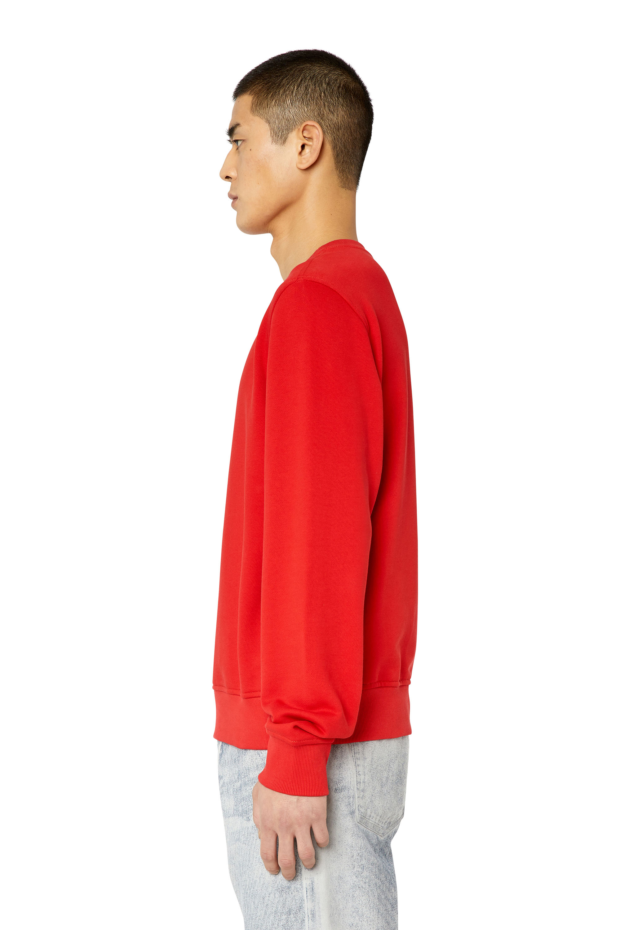 Diesel - S-GINN-D, Unisex Sweatshirt mit Mini-D-Patch in Rot - Image 5