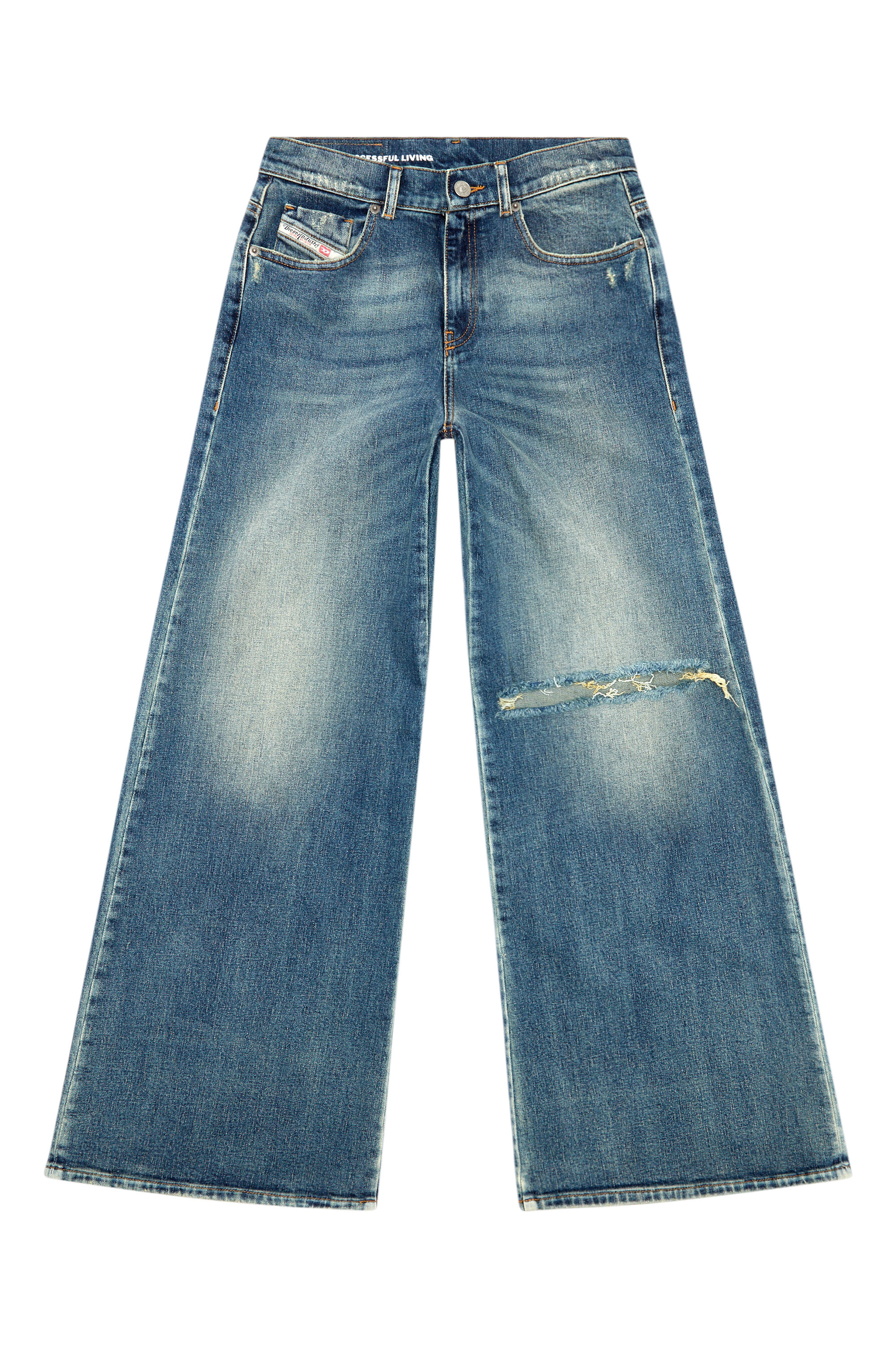Diesel - Donna Bootcut and Flare Jeans 1978 D-Akemi 007M5, Blu medio - Image 3
