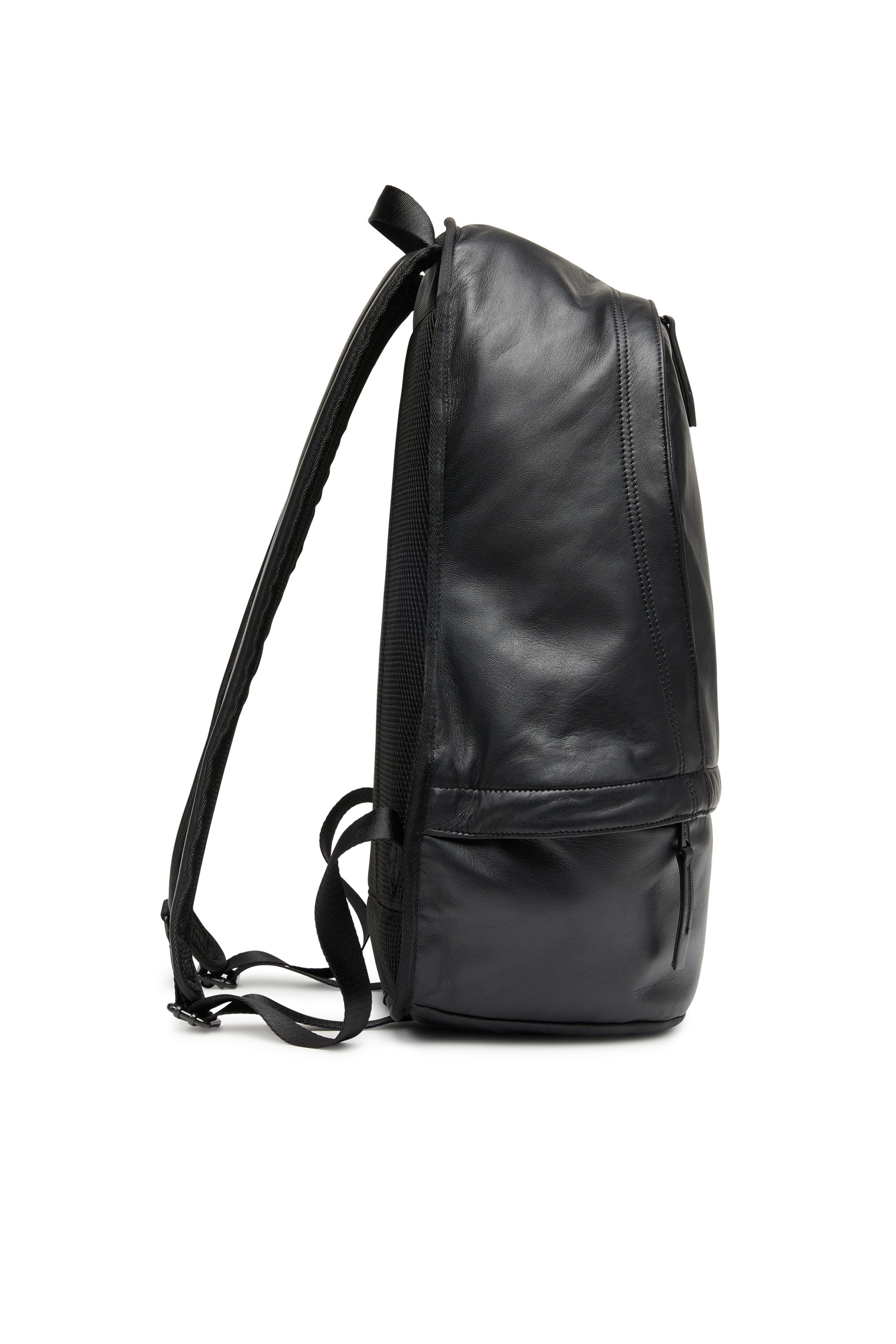 Diesel - RAVE BACKPACK, Uomo Rave-Zaino in pelle con D in metallo in Nero - Image 3