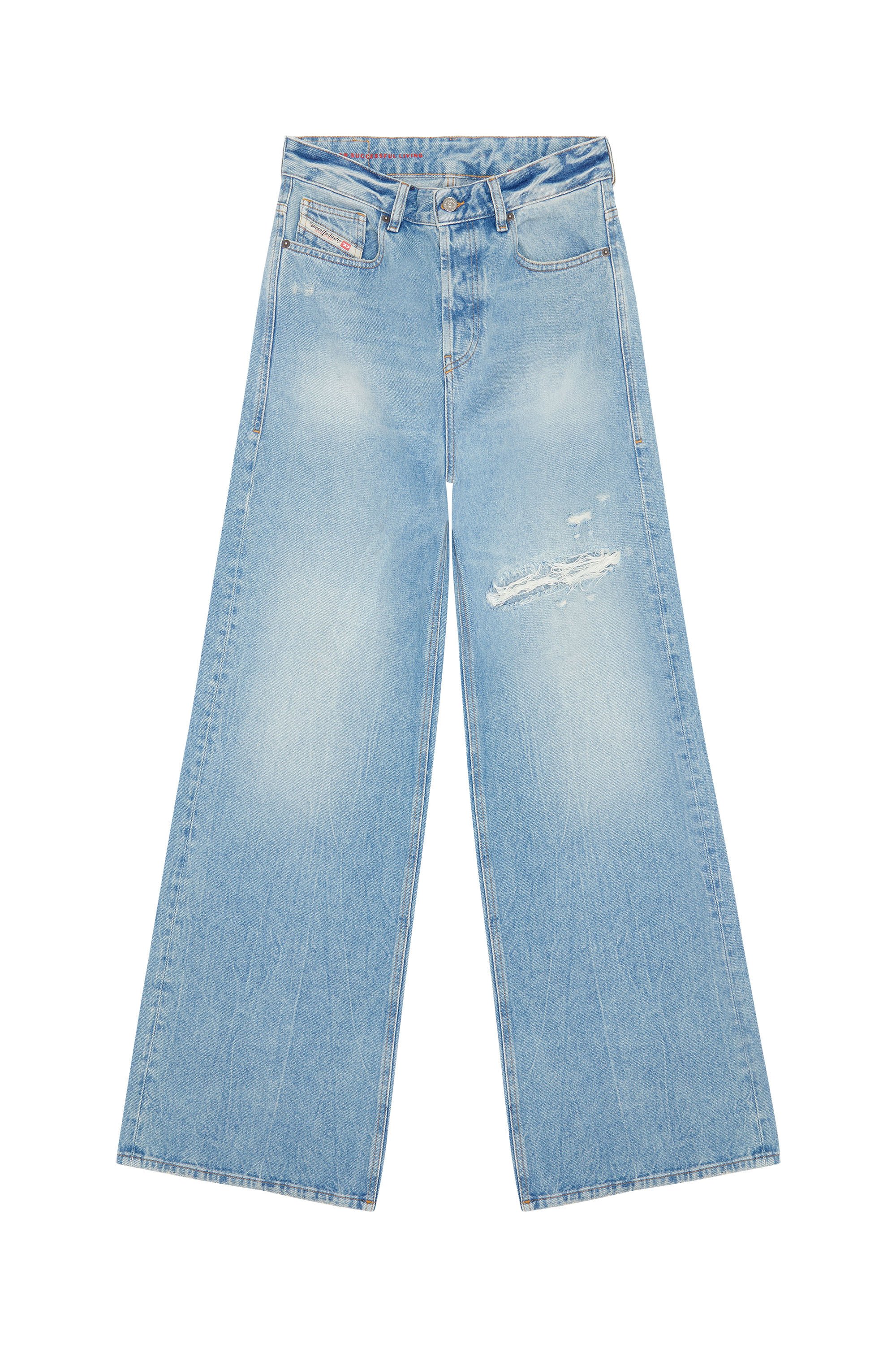 Diesel - Femme Straight Jeans 1996 D-Sire 09E25, Bleu Clair - Image 3