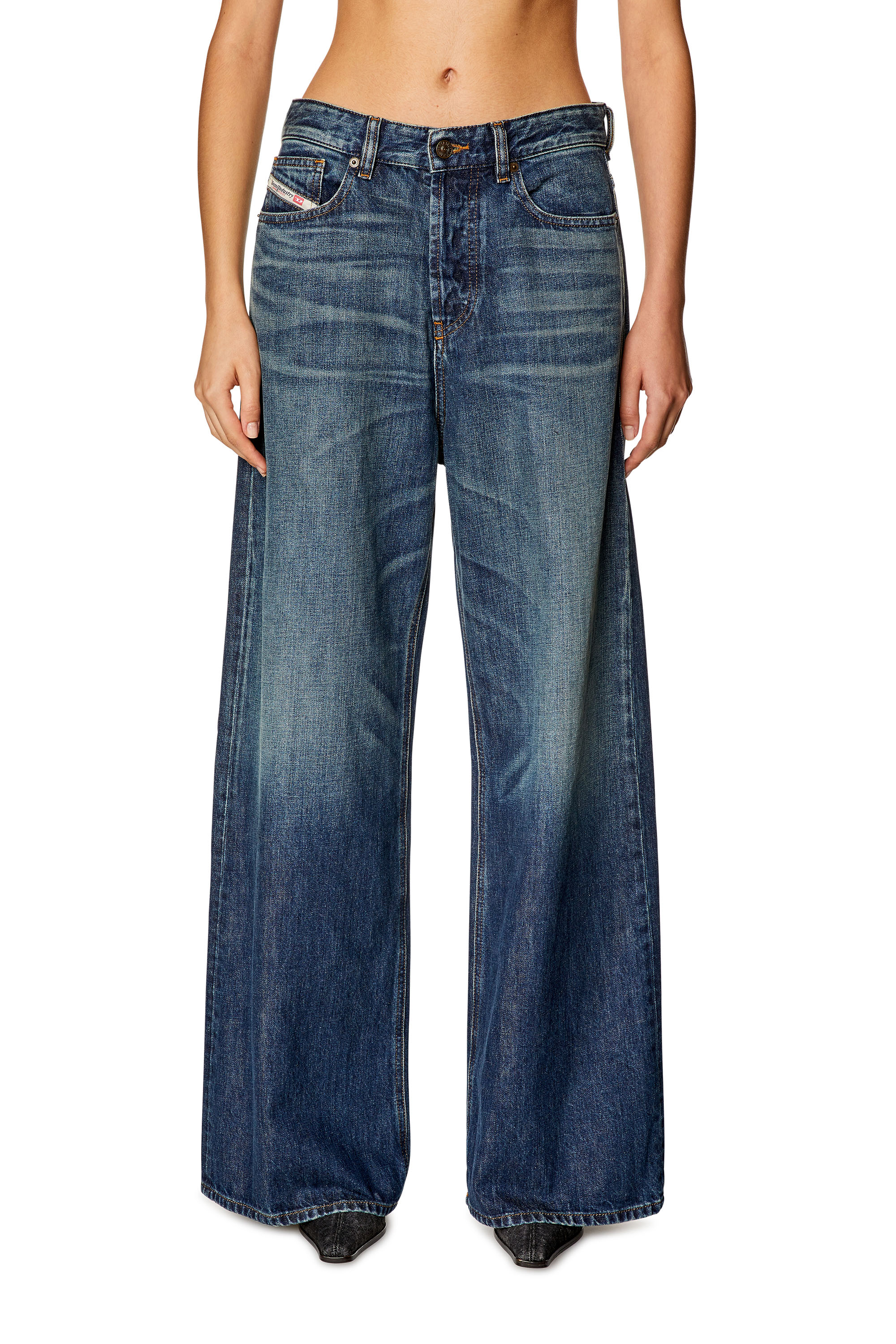 Diesel - Femme Straight Jeans 1996 D-Sire 09H59, Bleu Foncé - Image 1