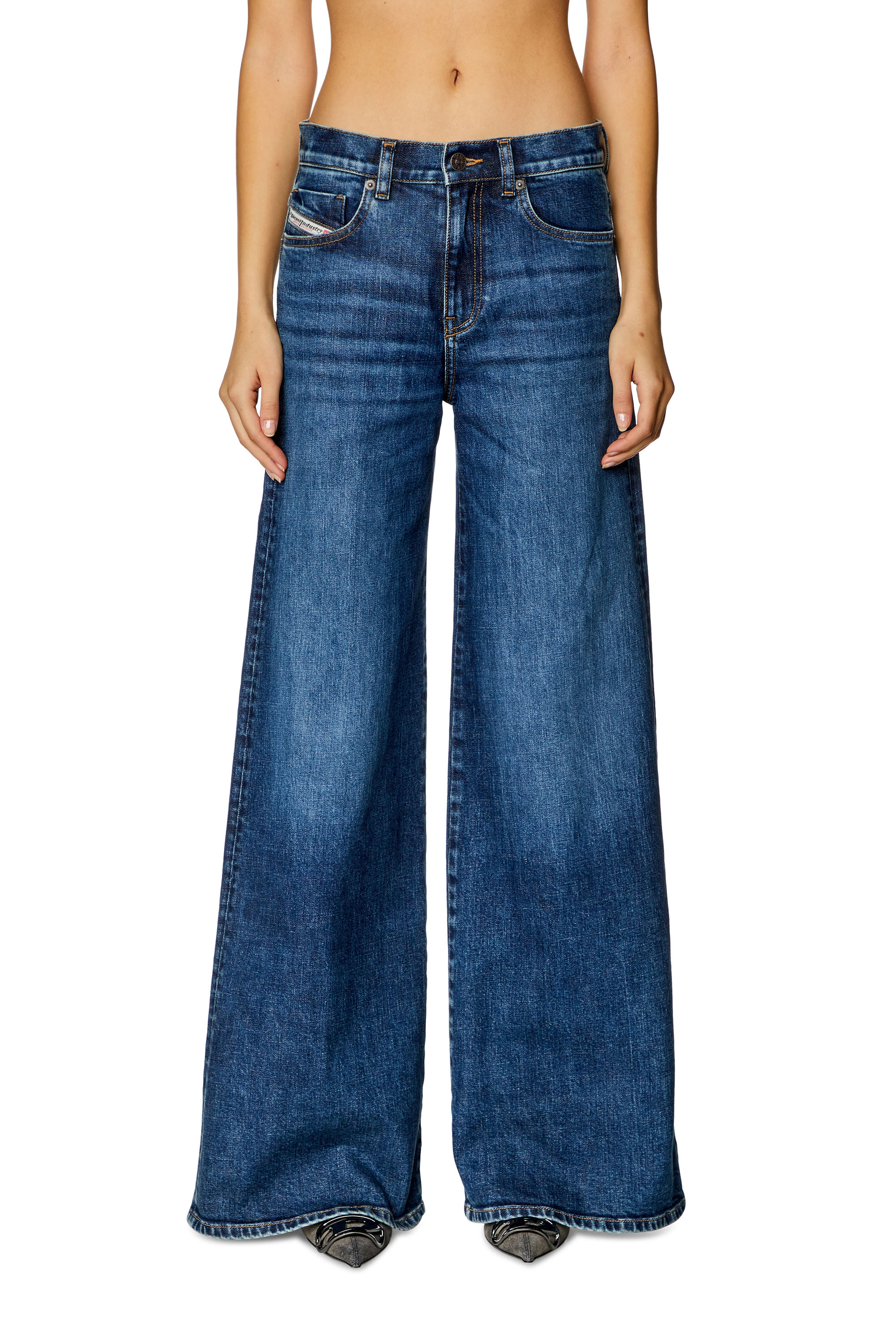 Diesel - Donna Bootcut and Flare Jeans 1978 D-Akemi 0PFAZ, Blu Scuro - Image 1