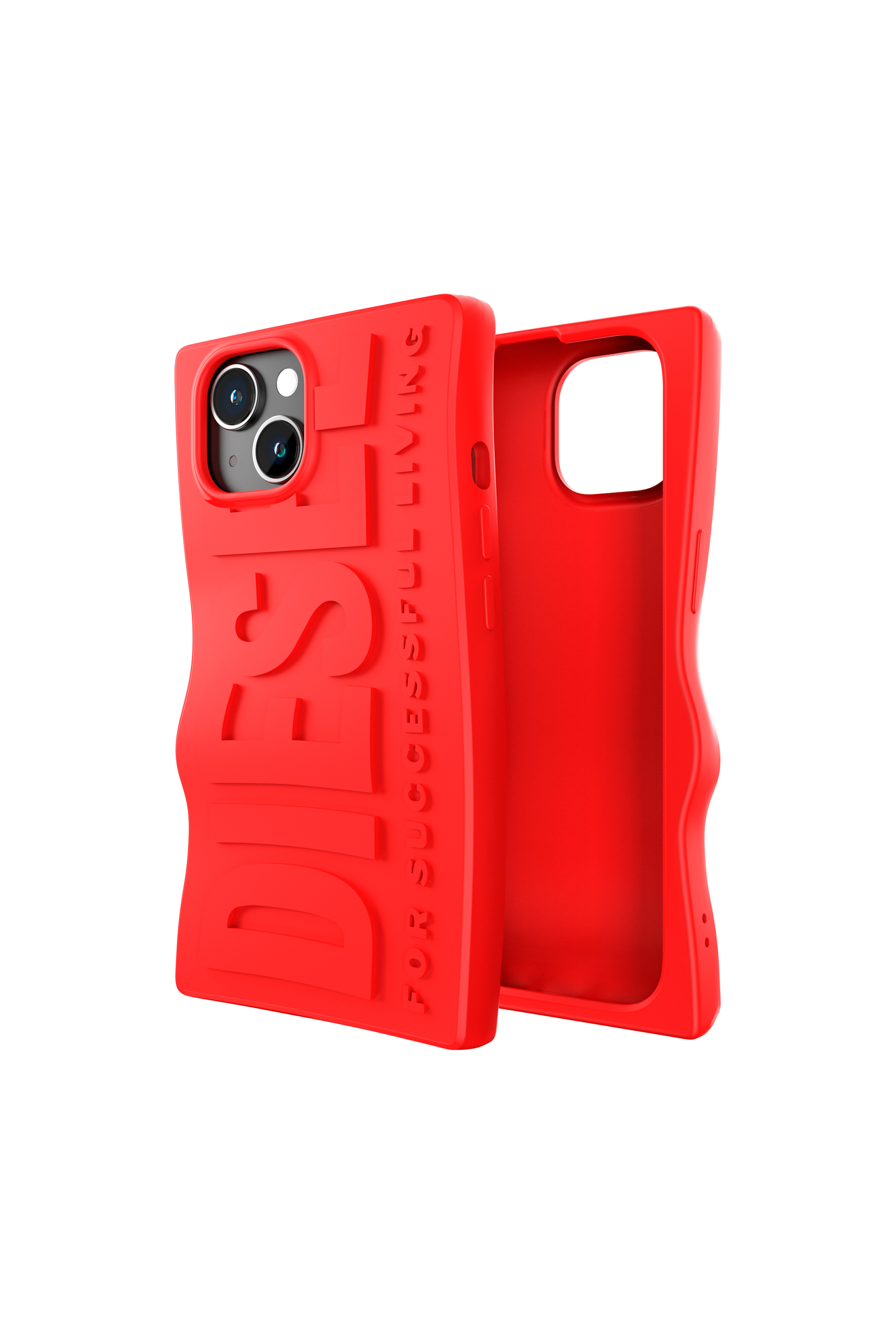 Diesel - 54116 MOULDED CASE, Unisex Cover D By iP15 in Rosso - Image 1