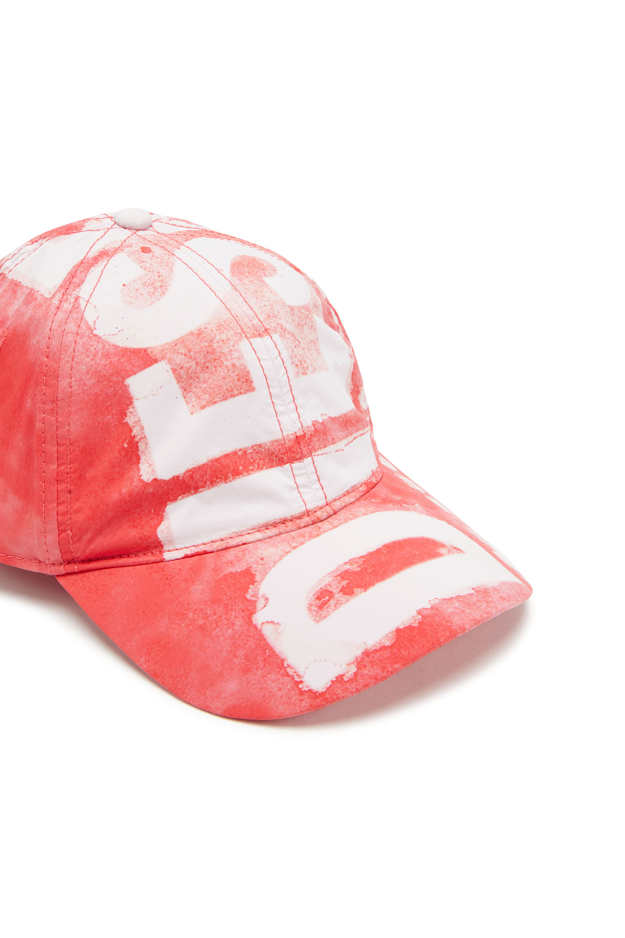 Diesel - C-EWAN-NY, Uomo Cappello da baseball in nylon Super Logo in Rosso - Image 3